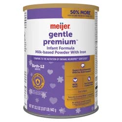 Meijer Gentle Baby Formula Milk-Based Powder with Iron