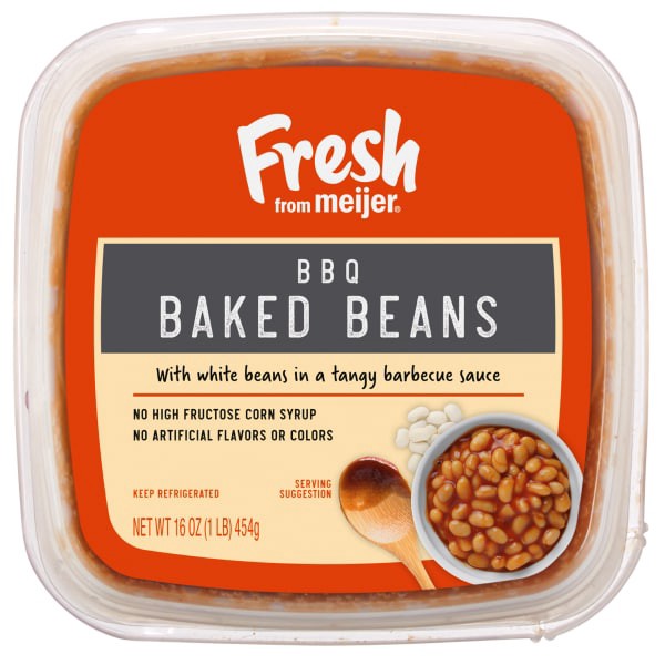 slide 4 of 13, Fresh from Meijer Tangy BBQ Beans, 16 oz