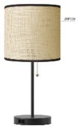 ROOM & RETREAT Rr Stick Table Lamp With Ac Outlet