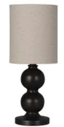 ROOM & RETREAT Rr Black Double Ball Accent Lamp