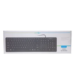 Techcellent Wired Keyboard Slim Blk