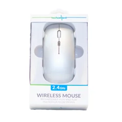 Techcellent Wireles Mse Rechge Rgb Lg Bk