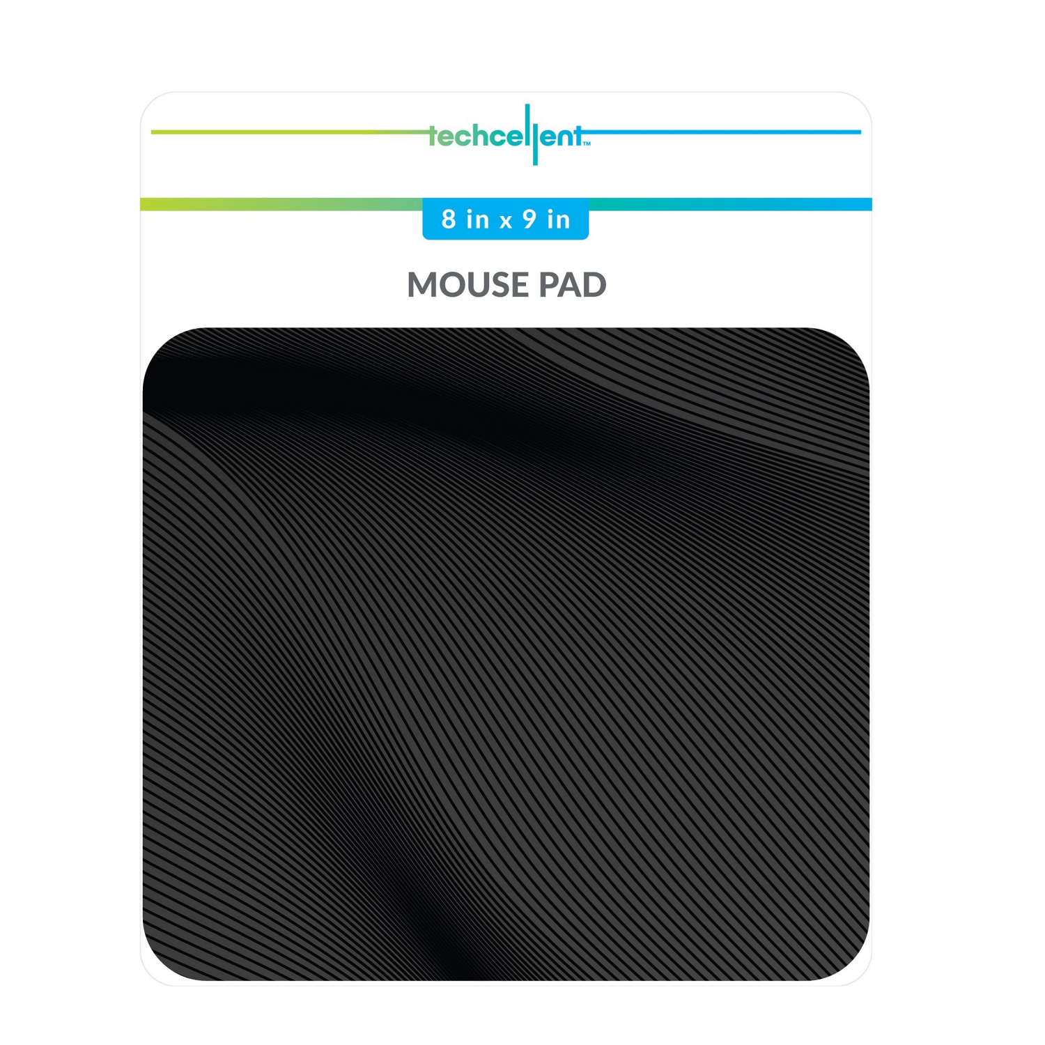 slide 2 of 3, Techcellent Mouse Pad Swirls Black, 1 ct