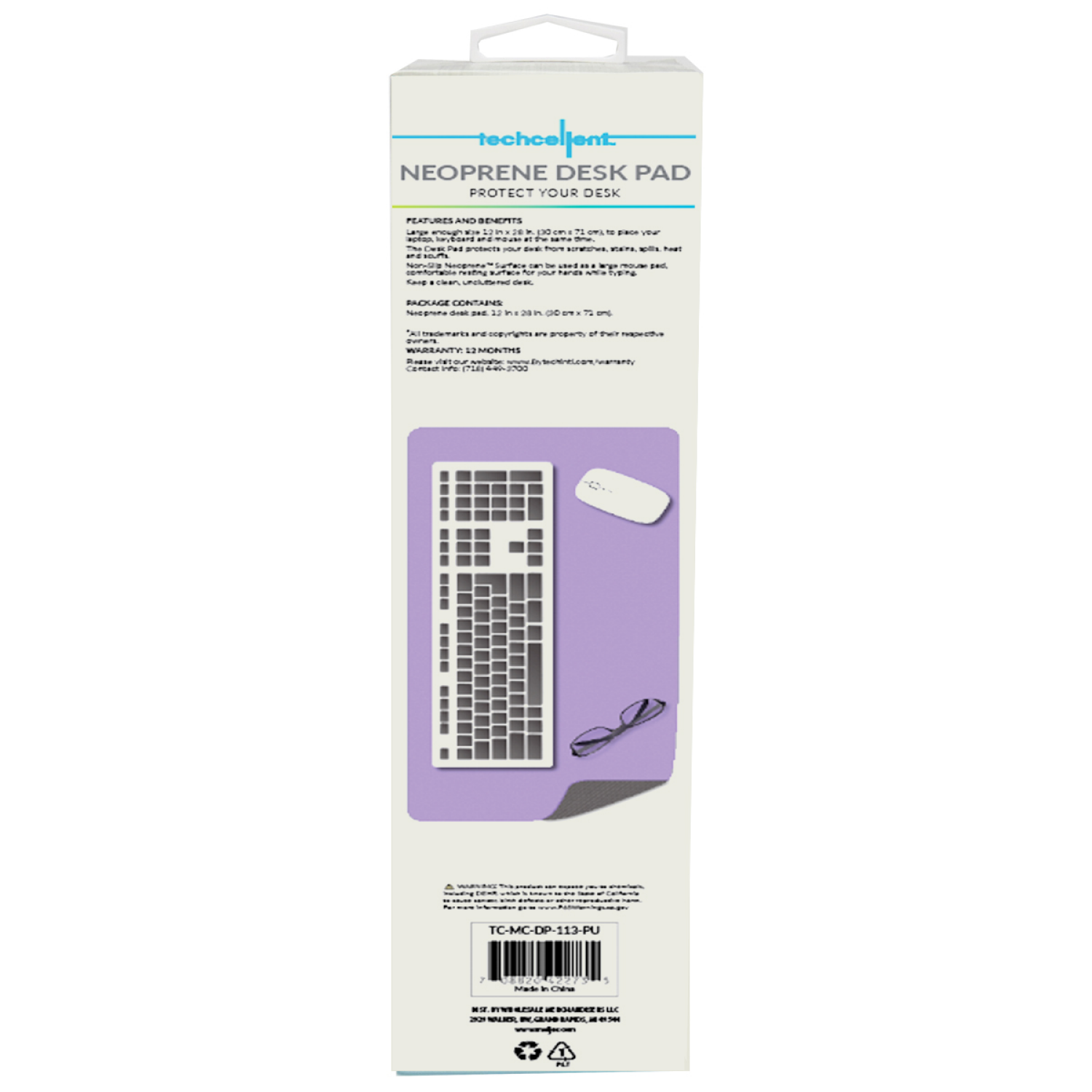 slide 2 of 5, Techcellent Desk Mat Lavender, 1 ct