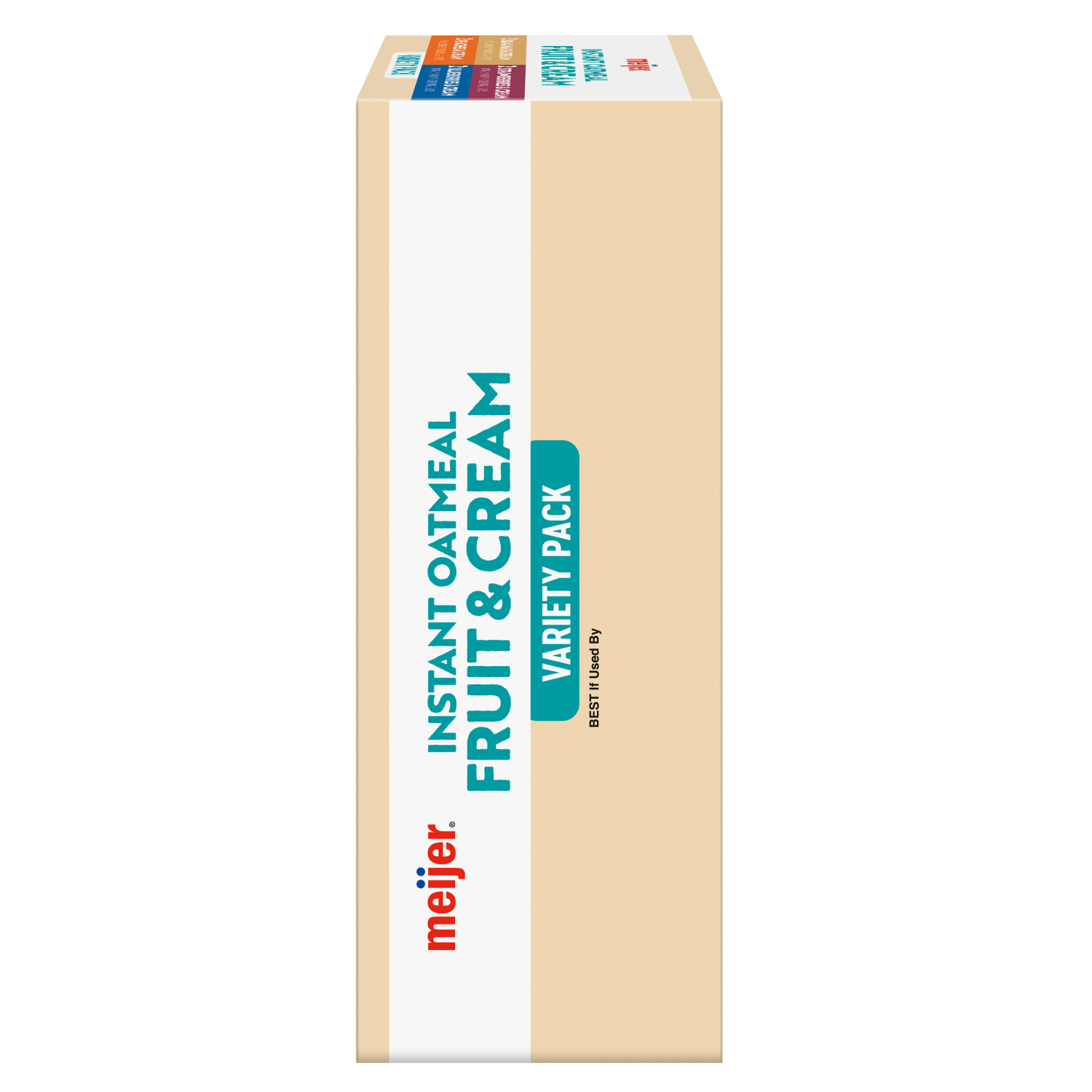 slide 5 of 8, Meijer Instant Oatmeal Fruit & Cream Variety Pack, 8 Count, 8 ct