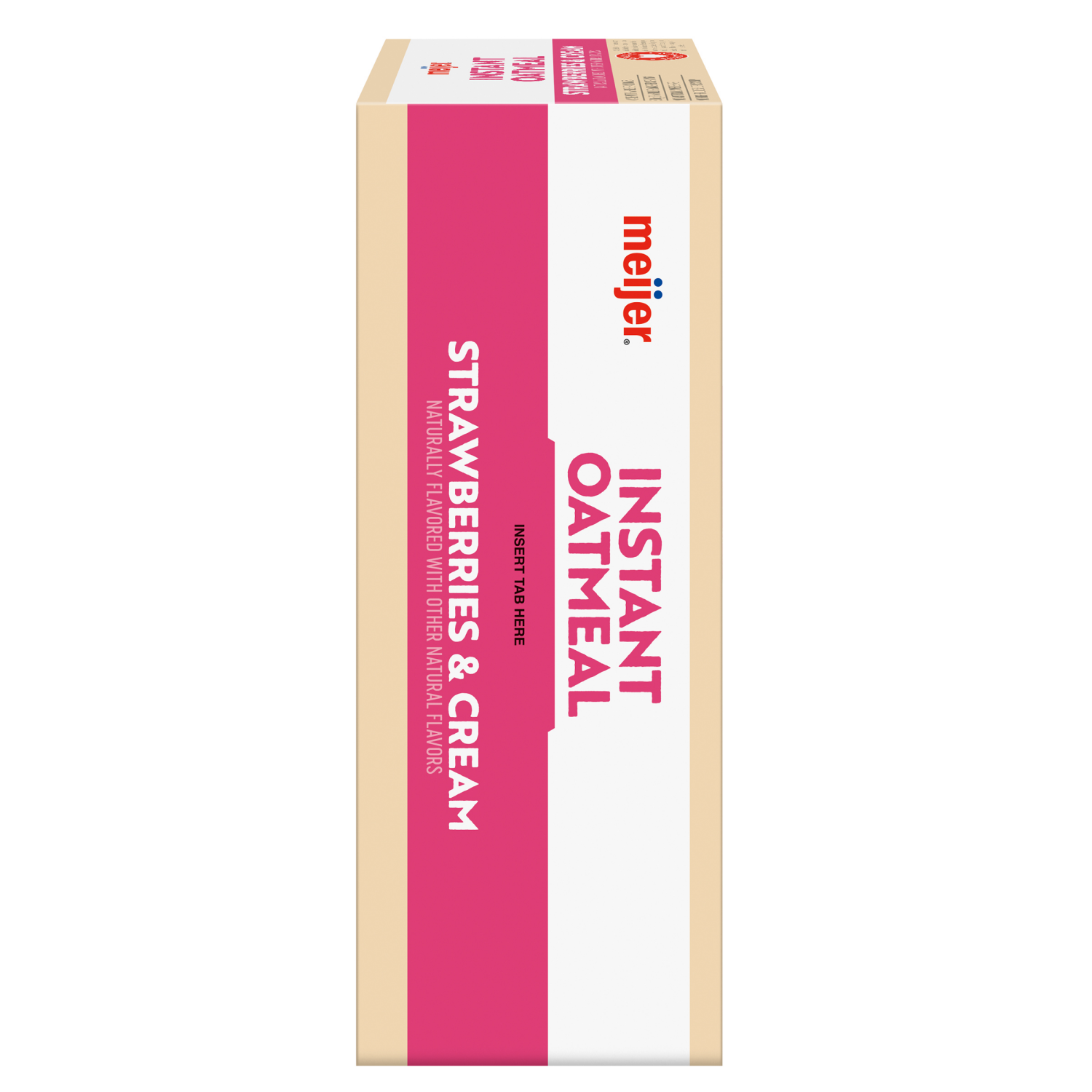 slide 4 of 8, Meijer Strawberries & Cream Instant Oatmeal - 10 ct, 10 ct