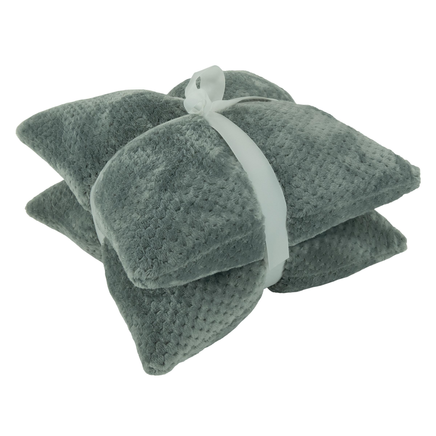 slide 4 of 5, Meijer Corporate Seasonal MCS, Bubble Loom, 2 Pack Pillow, Grey, 18 in x 18 in, 2 ct