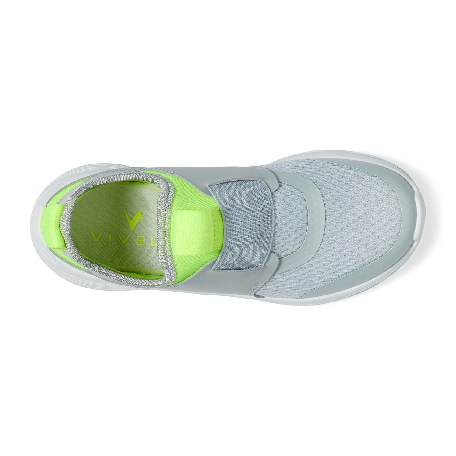 slide 6 of 6, Vively Boy Power Play Athletic Shoe, Gray, Size 2, Size 2