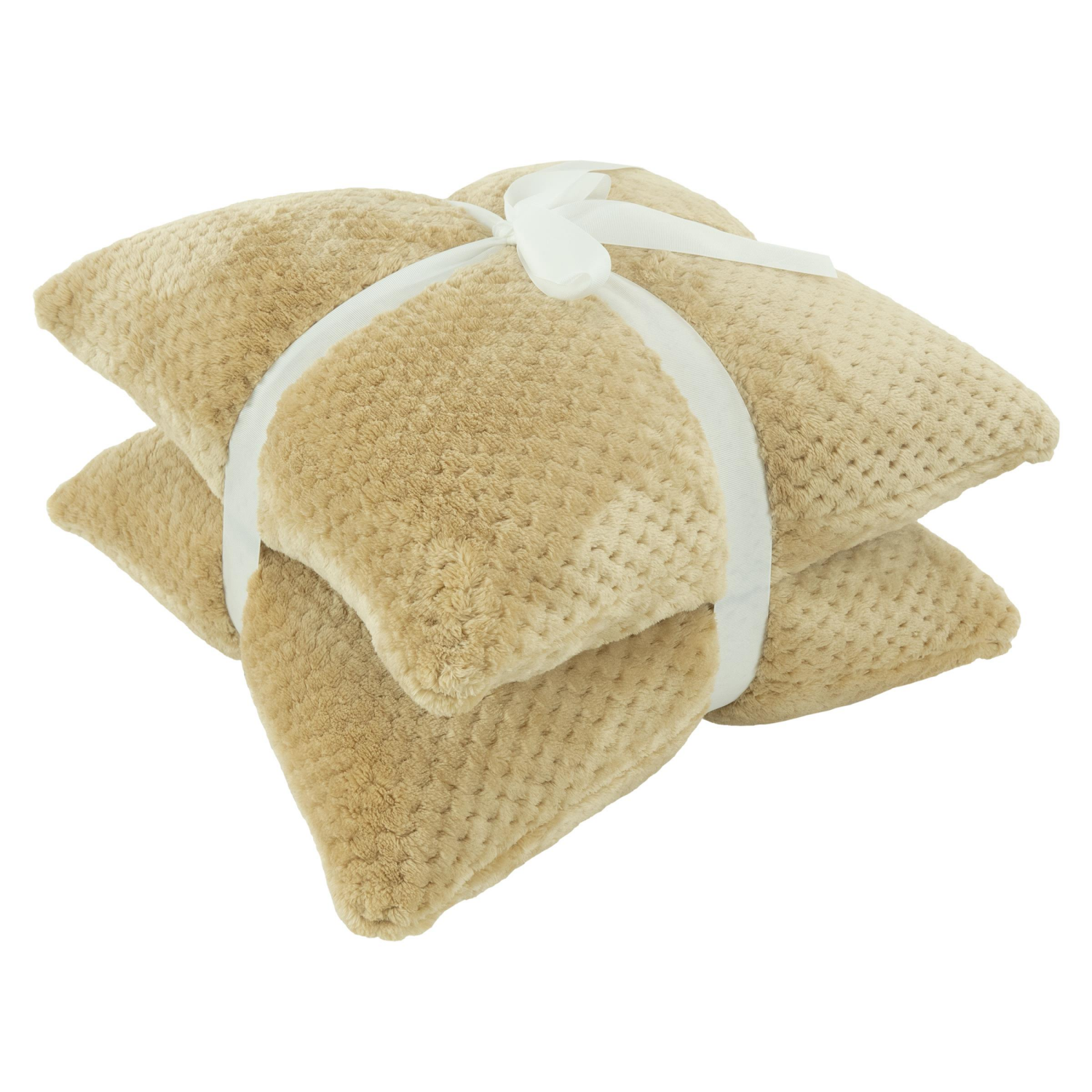 slide 4 of 5, Meijer Corporate Seasonal MCS, Bubble Loom, 2 Pack Pillow, Sand, 18 in x 18 in, 2 ct