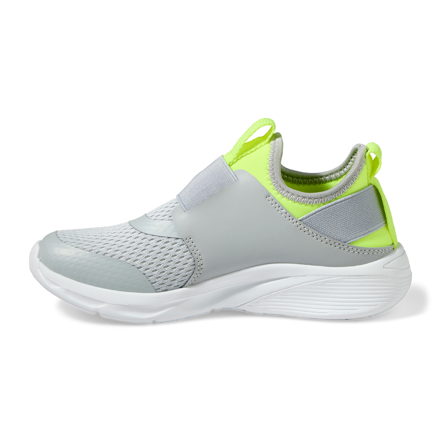 slide 4 of 6, Vively Boy Power Play Athletic Shoe, Gray, Size 4, Size 4