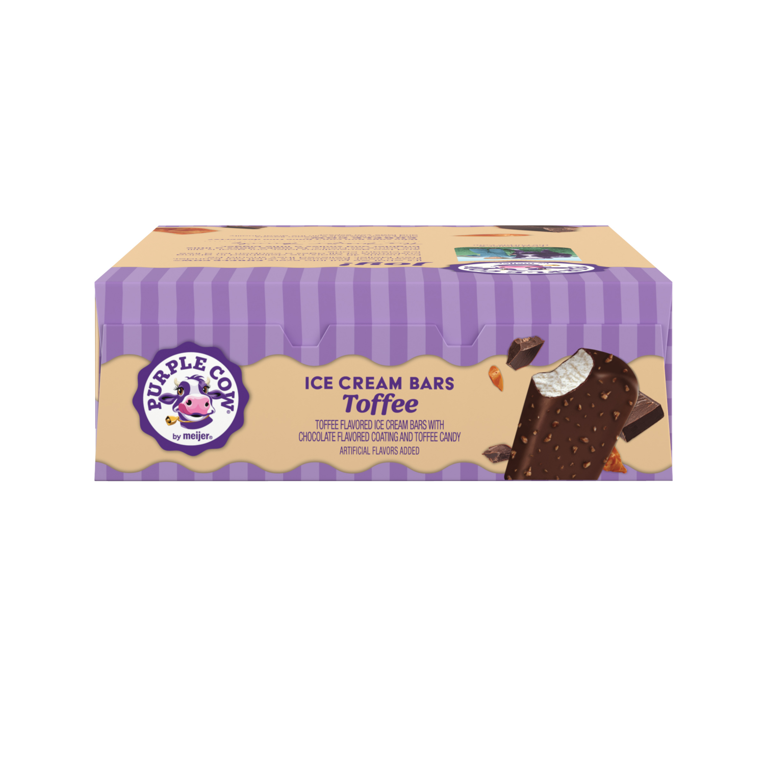slide 6 of 6, Purple Cow Toffee Ice Cream Bars, 12 ct