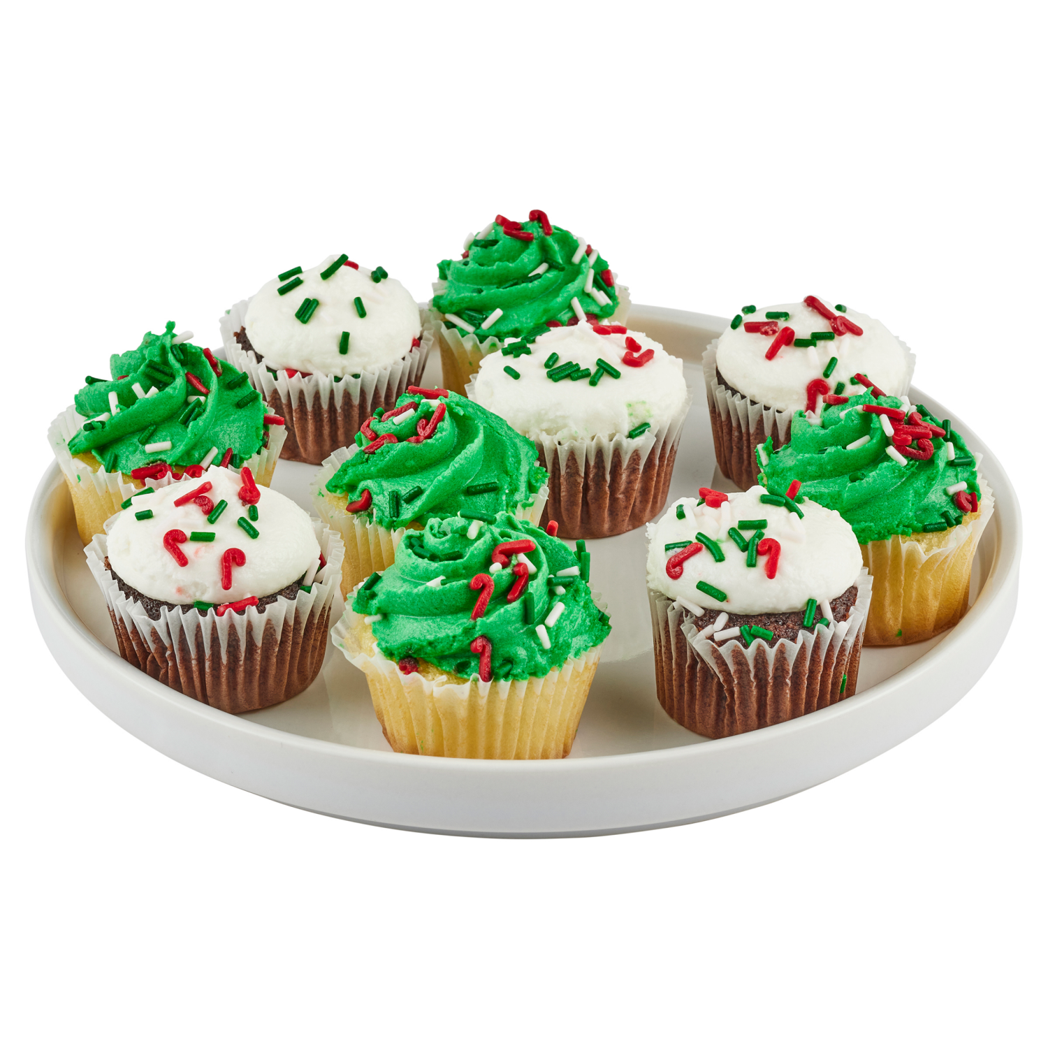 slide 2 of 4, Meijer Mini Cupcakes, Christmas Assorted /, 12 ct, 10 oz