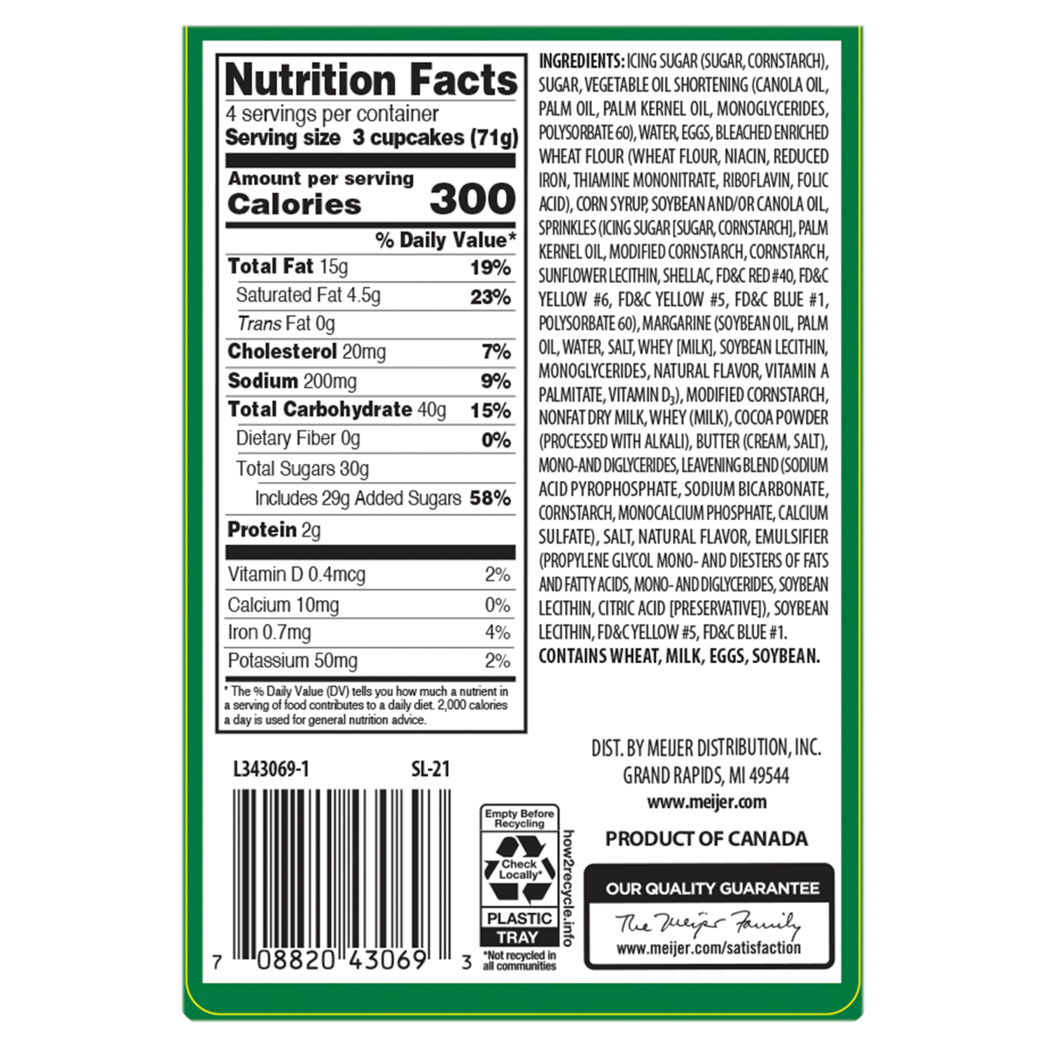 slide 3 of 4, Meijer Mini Cupcakes, Christmas Assorted /, 12 ct, 10 oz