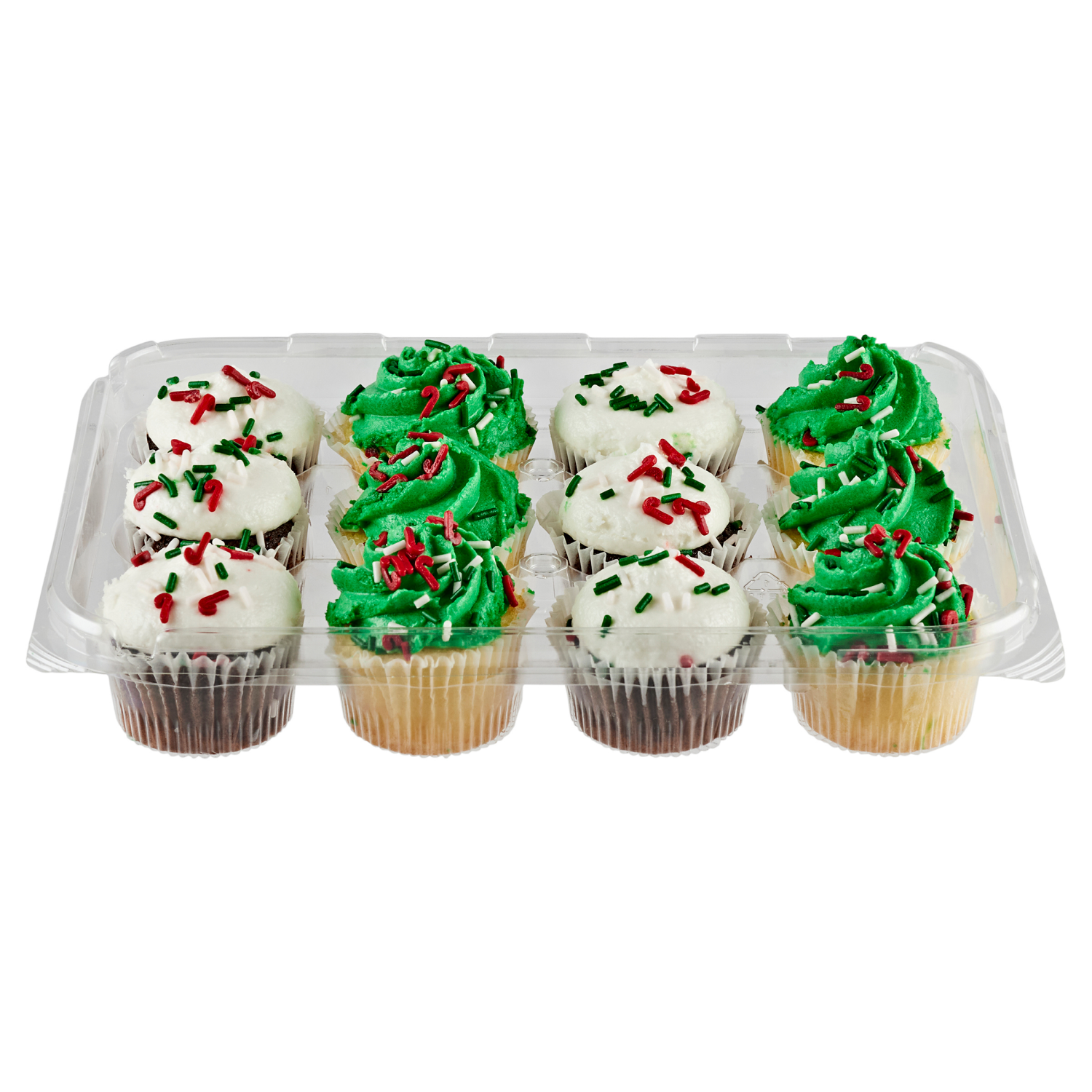 slide 4 of 4, Meijer Mini Cupcakes, Christmas Assorted /, 12 ct, 10 oz