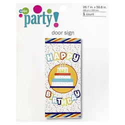 Mjr Happy Birthday Door Sign