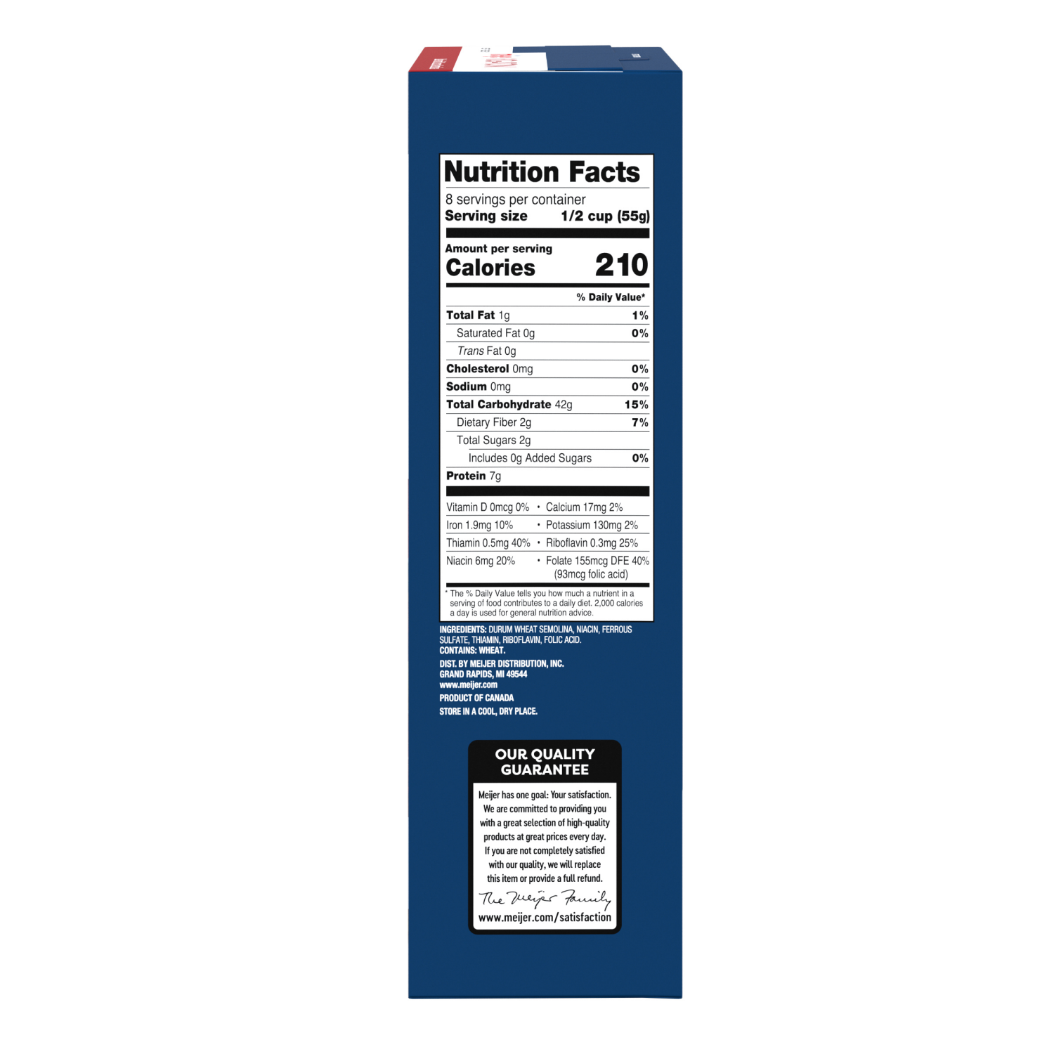 slide 5 of 8, MEIJER BOX RIGATONI, 16 oz