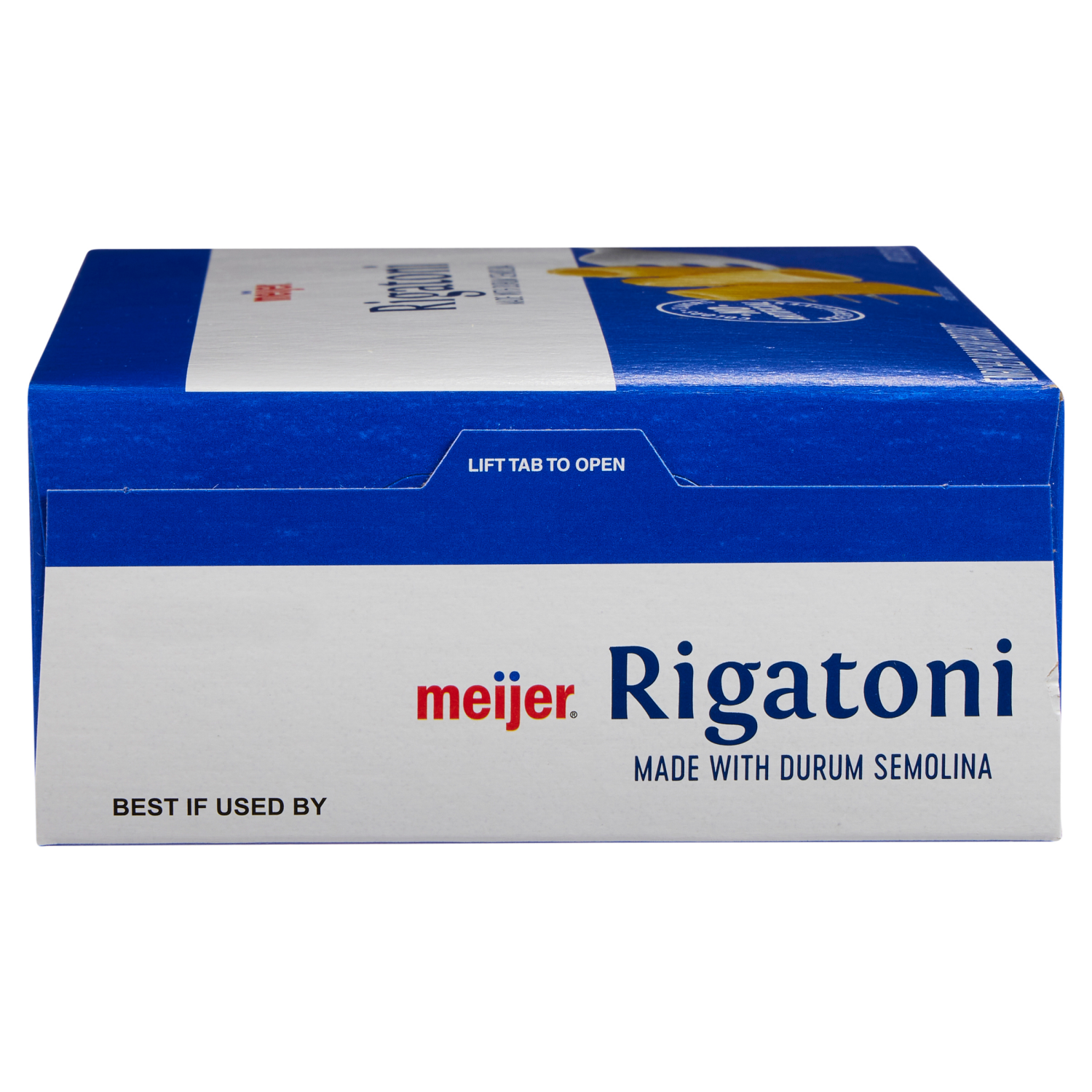 slide 8 of 8, MEIJER BOX RIGATONI, 16 oz