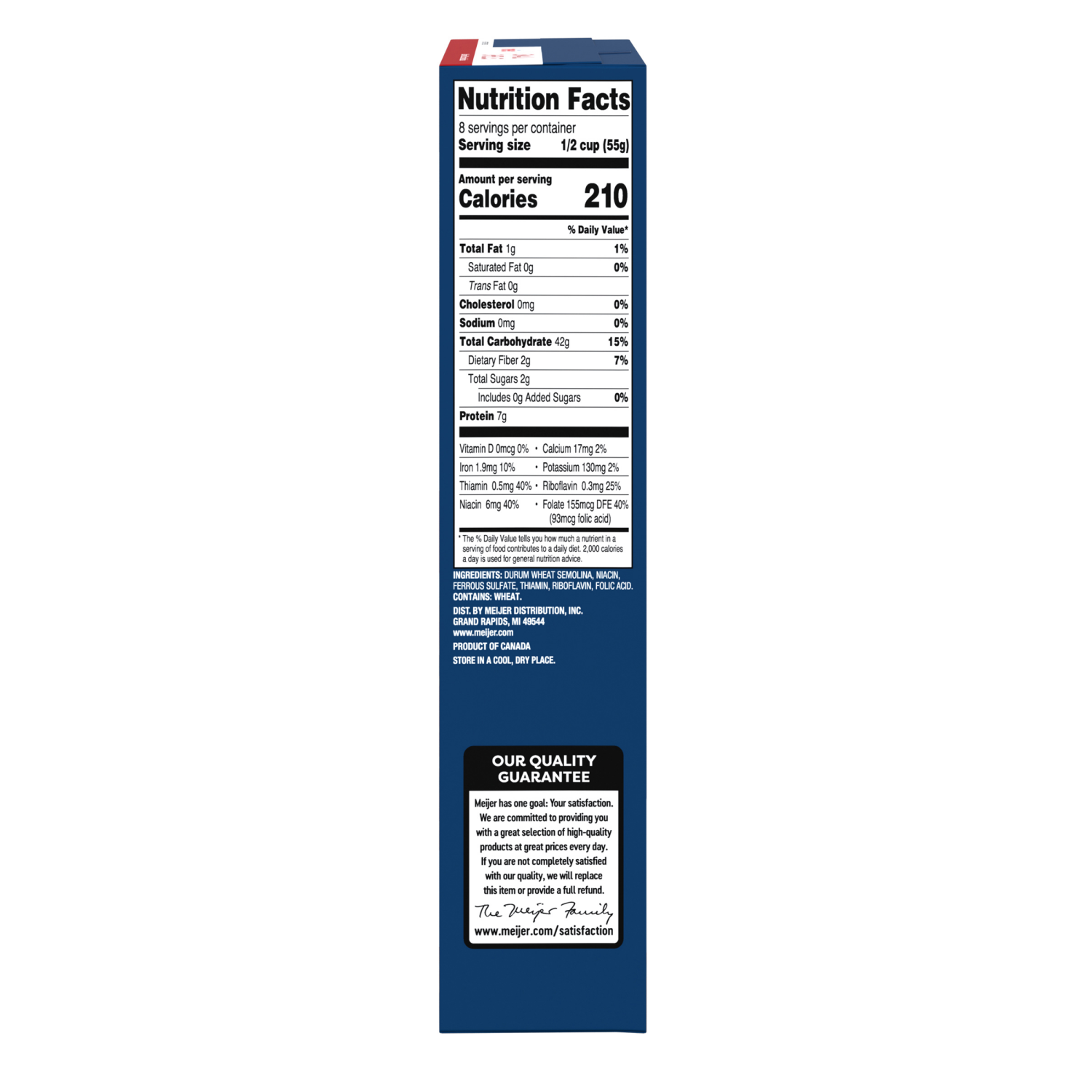 slide 5 of 8, MEIJER BOX SMALL SHELLS, 16 oz