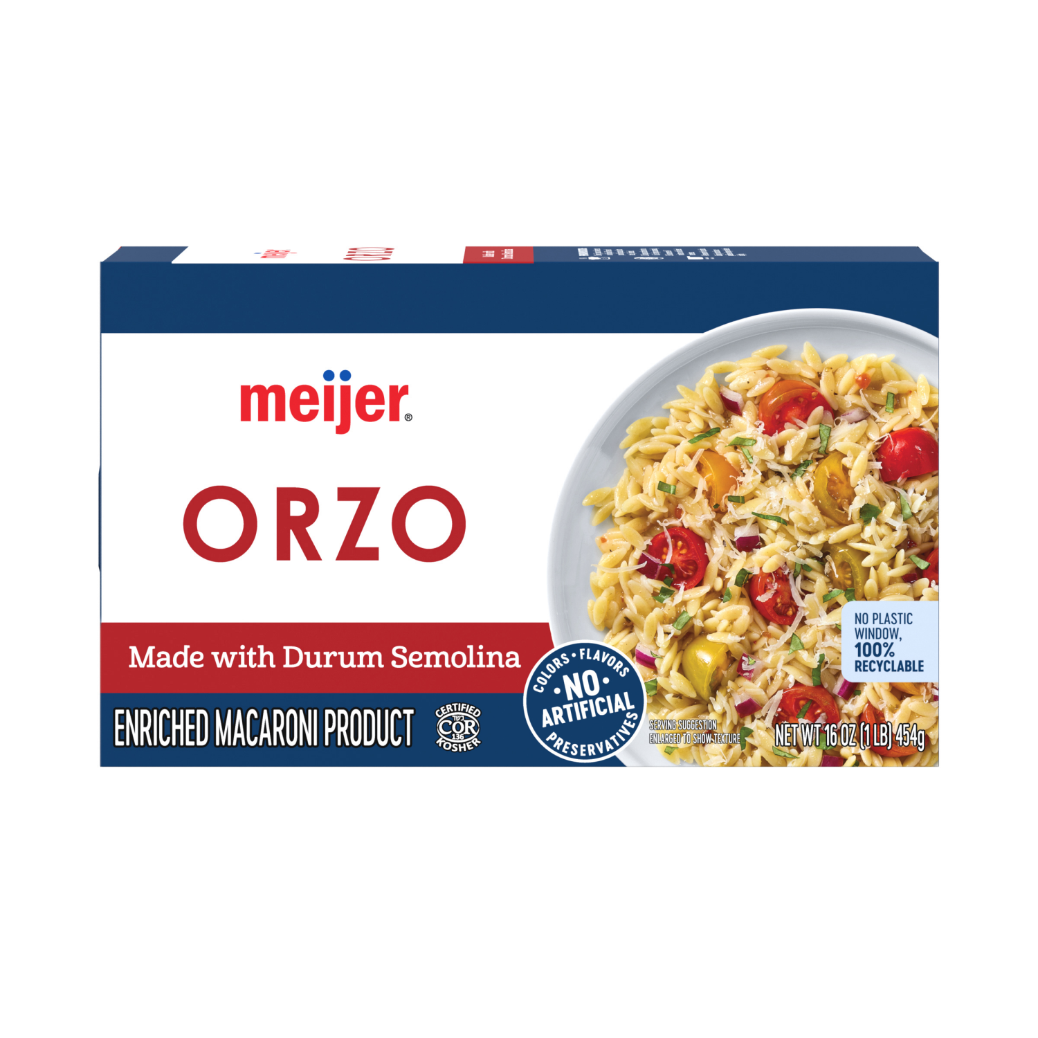 slide 2 of 8, MEIJER BOX ORZO, 16 oz