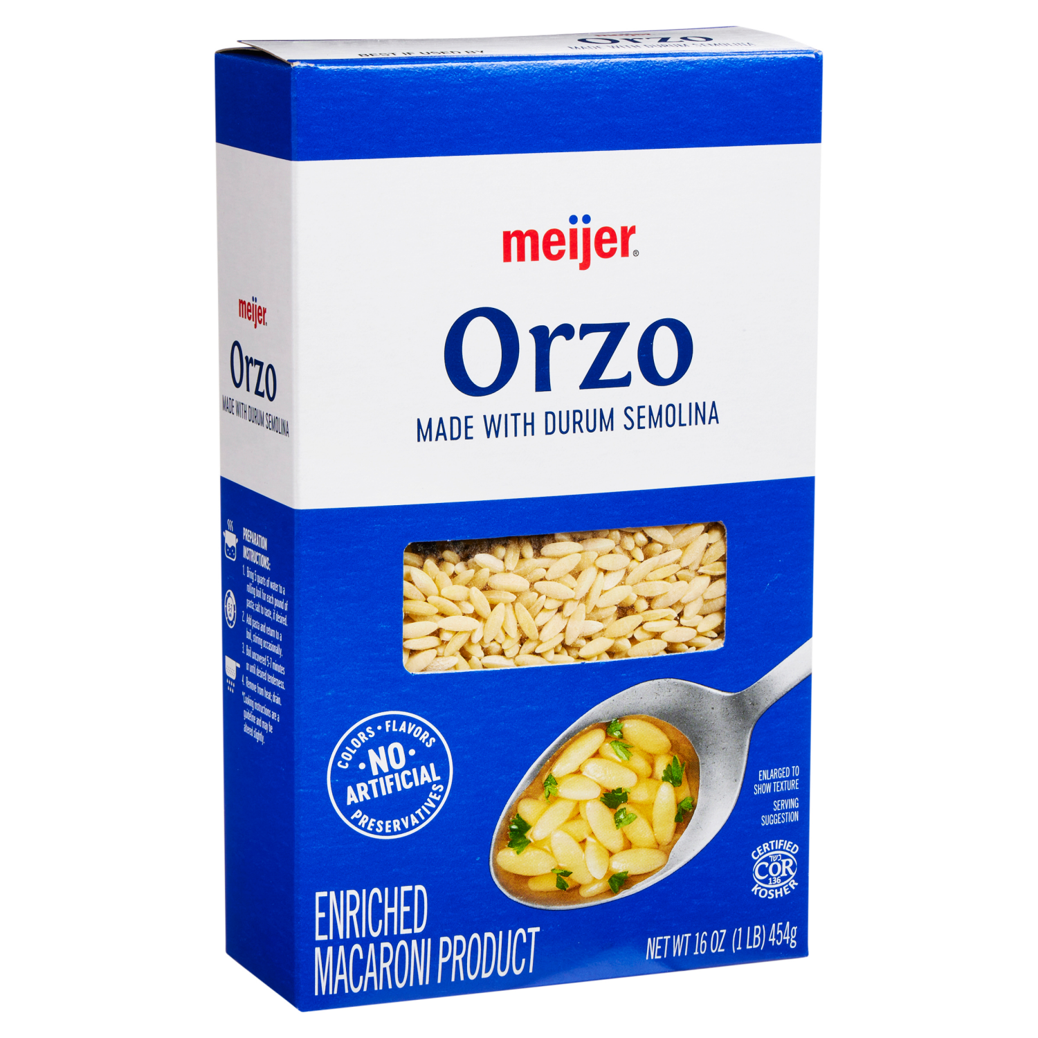 slide 6 of 8, MEIJER BOX ORZO, 16 oz