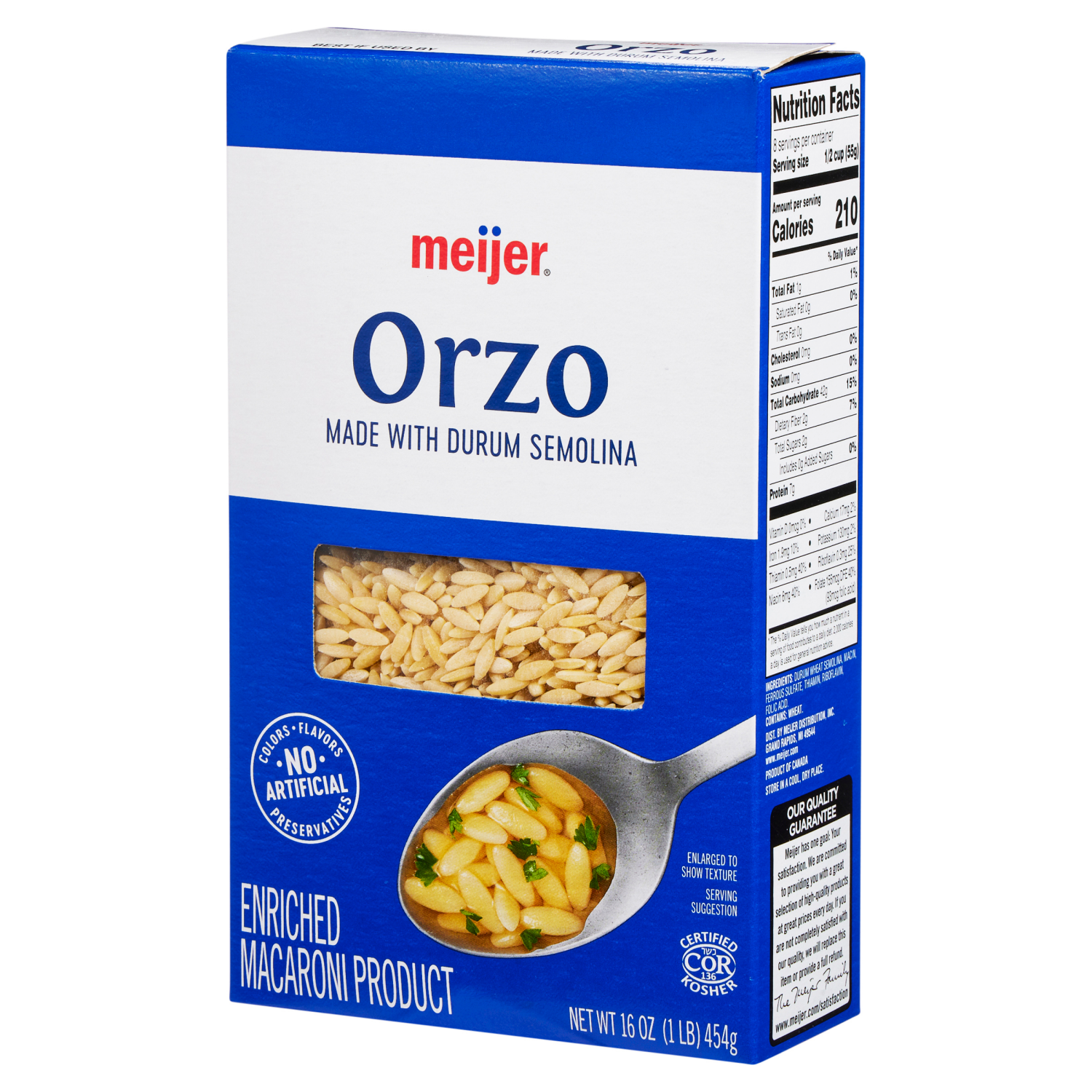 slide 7 of 8, MEIJER BOX ORZO, 16 oz