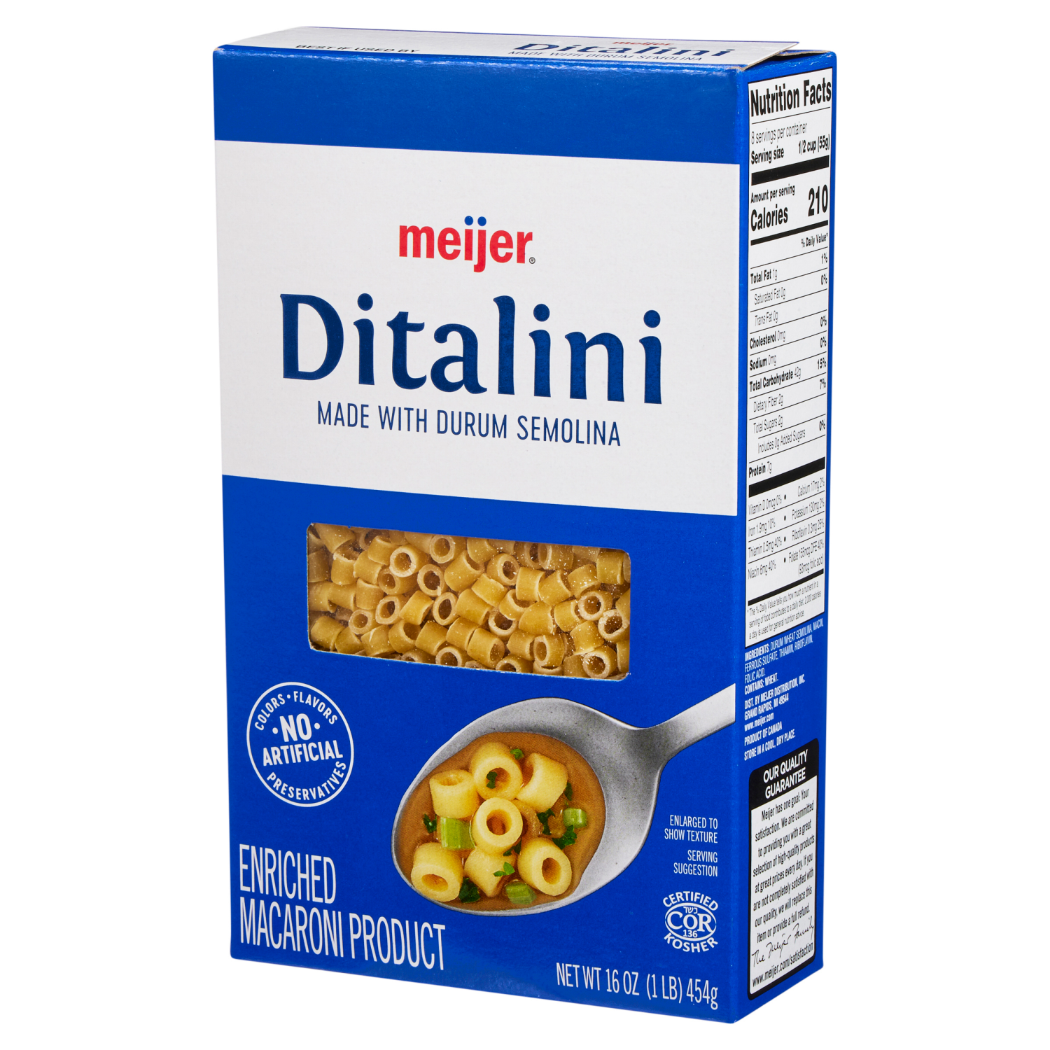 slide 7 of 8, MEIJER BOX DITALINI, 16 oz
