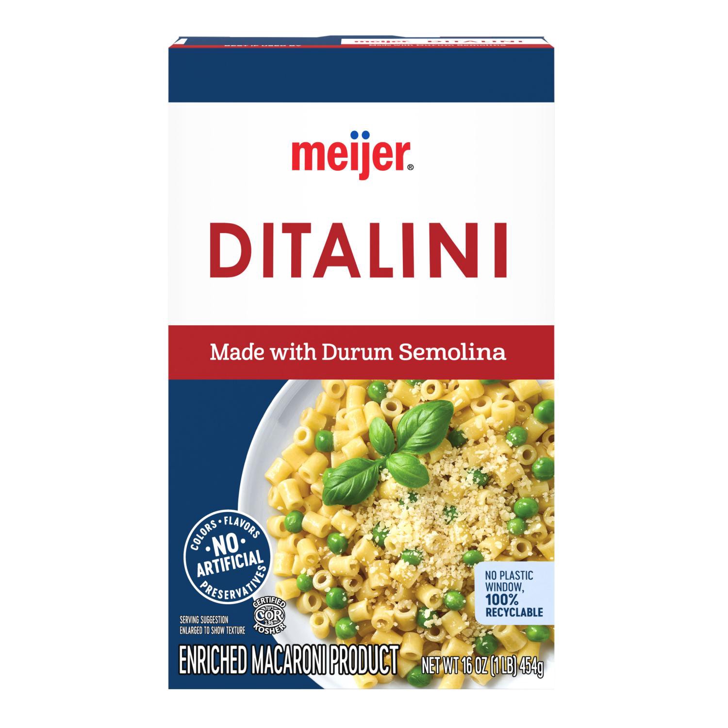 slide 1 of 5, Ditalini Pasta, 16 Oz, 16 oz