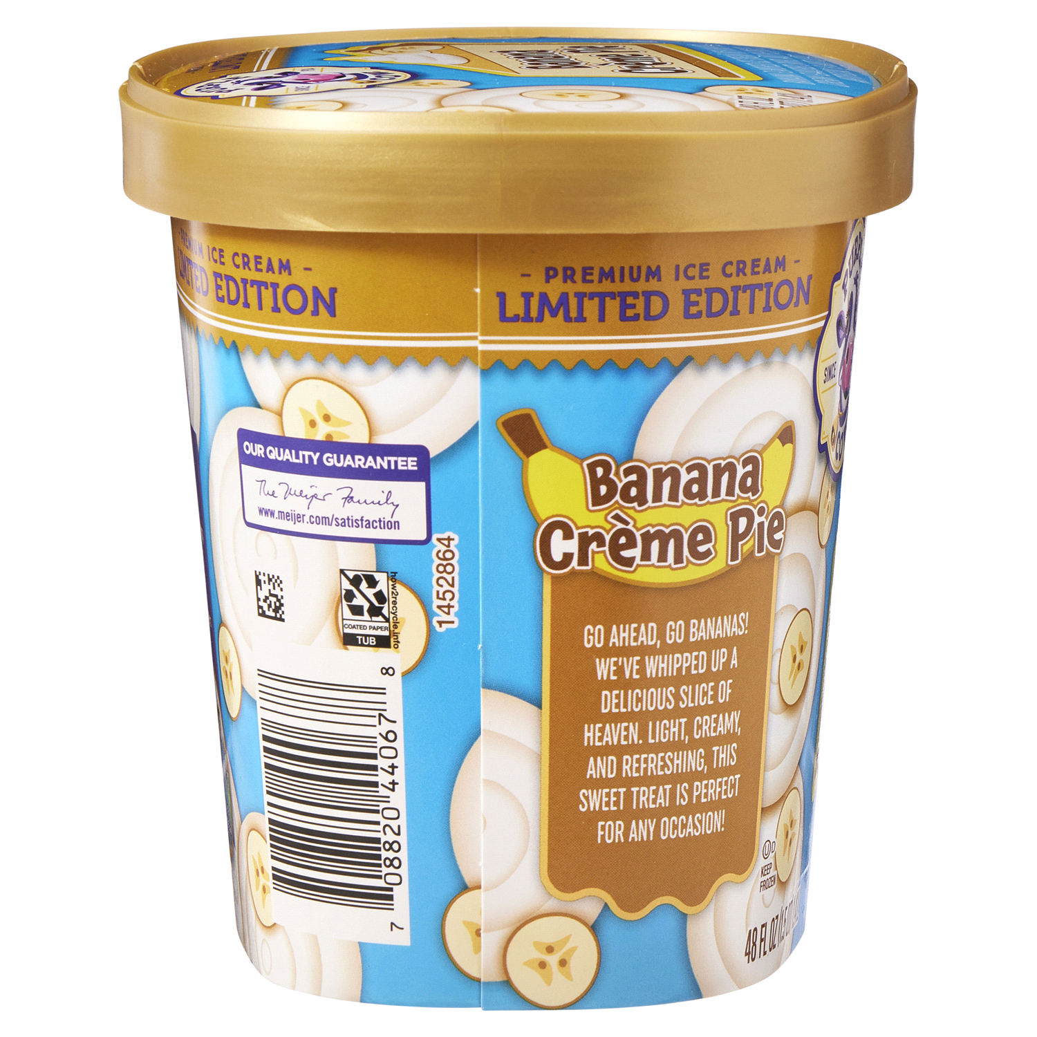 slide 2 of 5, Purple Cow Ice Cream Banana Cream Pie, 1.5 qt, 1.5 qt