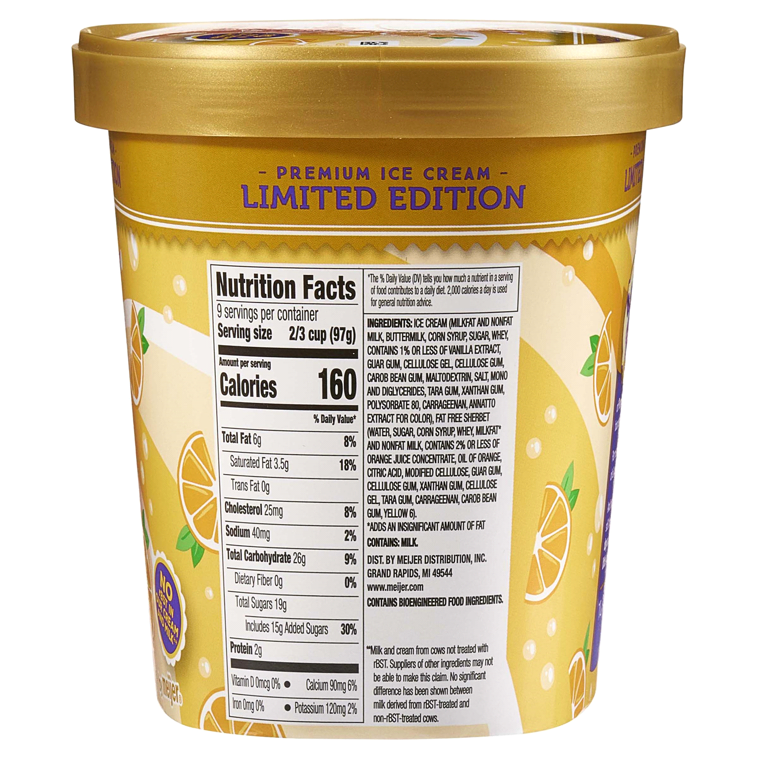 slide 4 of 5, Purple Cow Ice Cream Orange Creme Soda 4, 1.5 qt