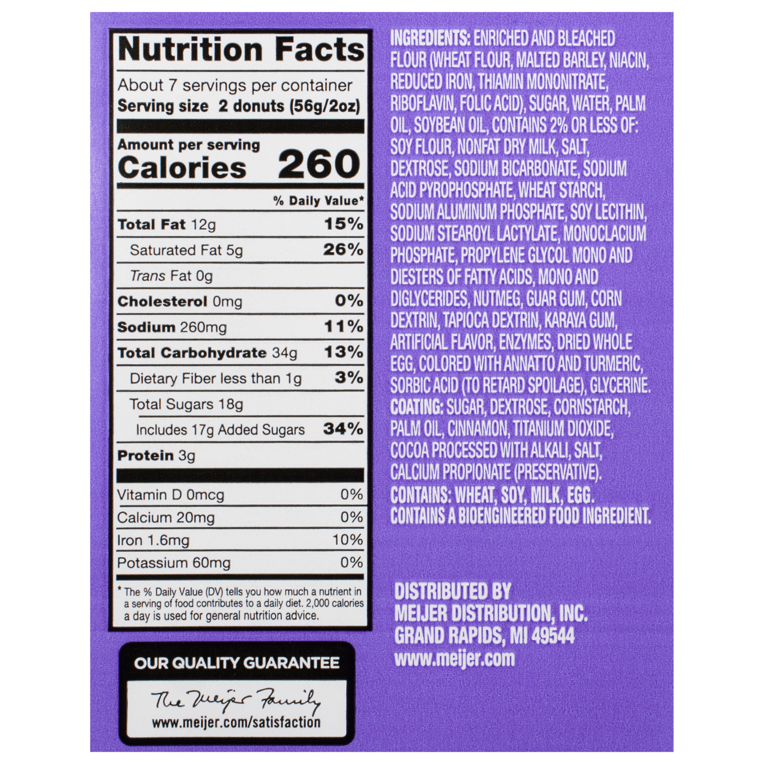 slide 3 of 4, Fresh From Meijer Ffm Cake Donut Holes Churro, 13 oz