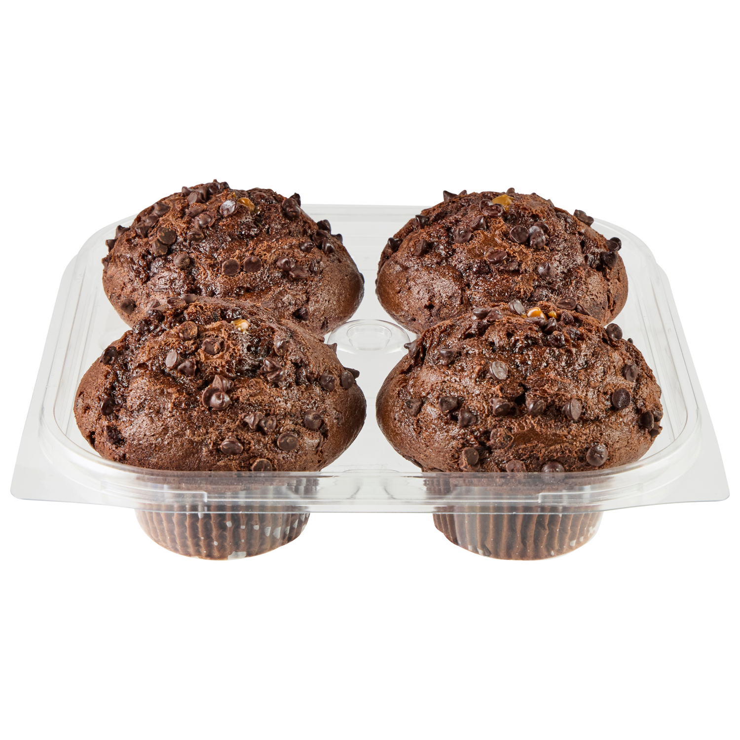 slide 3 of 3, FREDERIKS BY MEIJER Frederik's By Meijer Double Chocolate Dulce De Leche Muffins, 15.5 Oz, 4 Pk, 4 ct; 15.5 oz