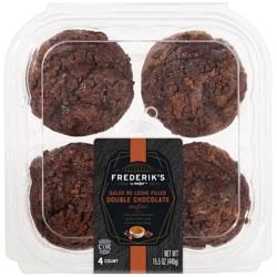 FREDERIKS BY MEIJER Frederik's By Meijer Double Chocolate Dulce De Leche Muffins, 15.5 Oz, 4 Pk