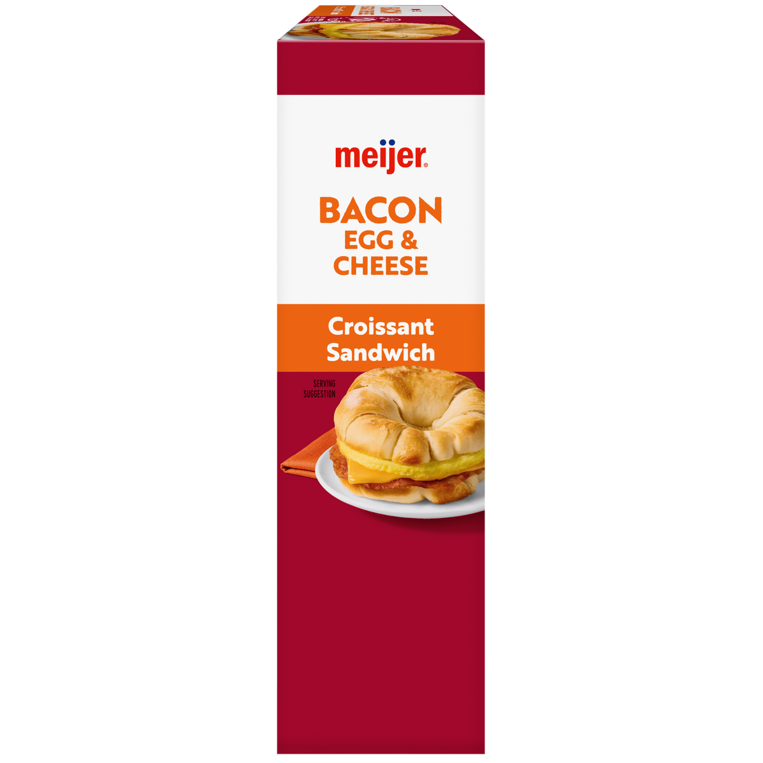 slide 3 of 5, Meijer Bacon Egg and Cheese Croissant, Frozen, 4 Count, 4 ct