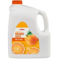 Meijer 100% Pure No Pulp Orange Juice, Gallon