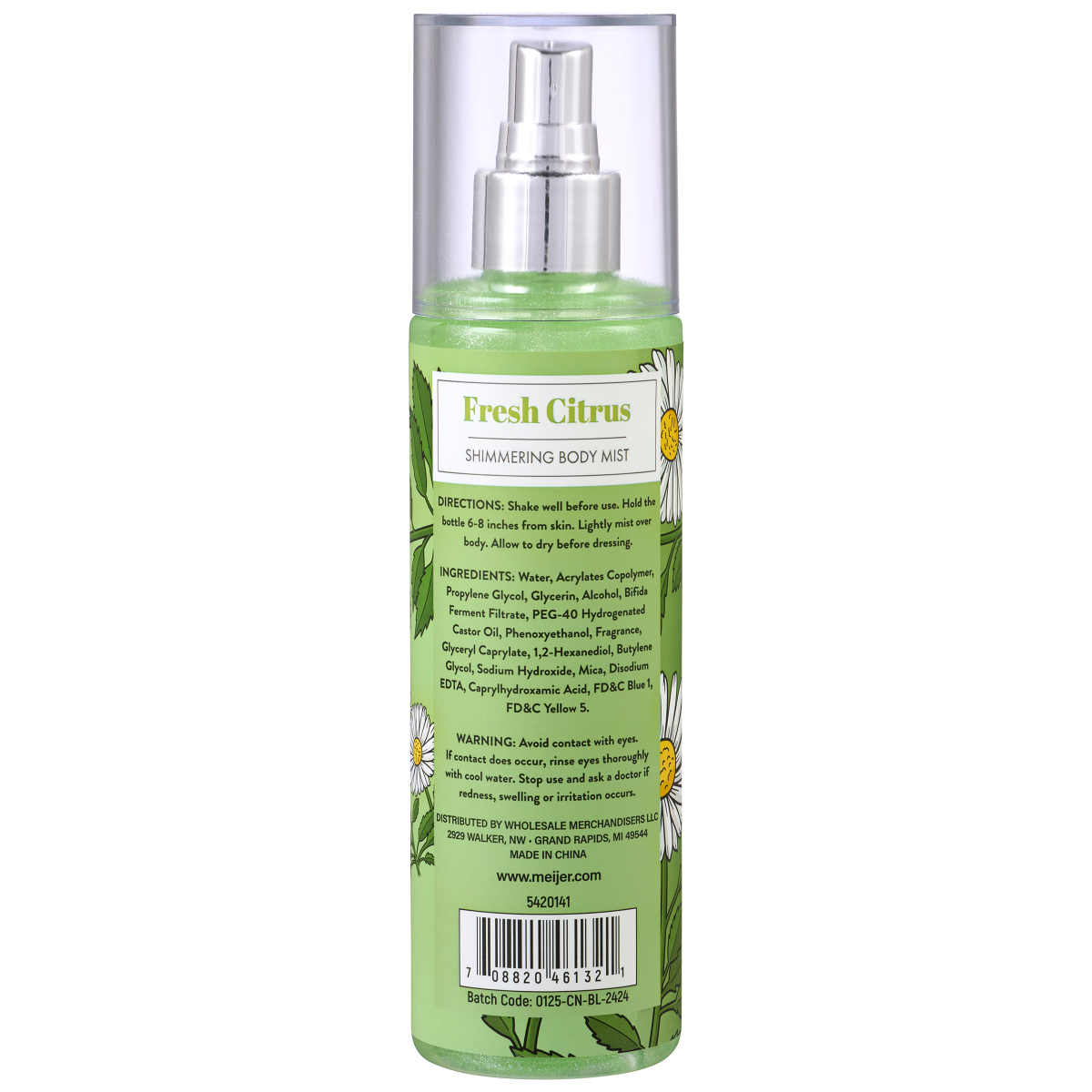 slide 2 of 2, Meijer Corporate Seasonal Shimmer Mist Spray Fresh Citrus, 9 oz