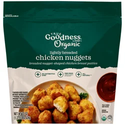 True Goodness Organic Lightly Breaded Chicken Nugget, 22oz
