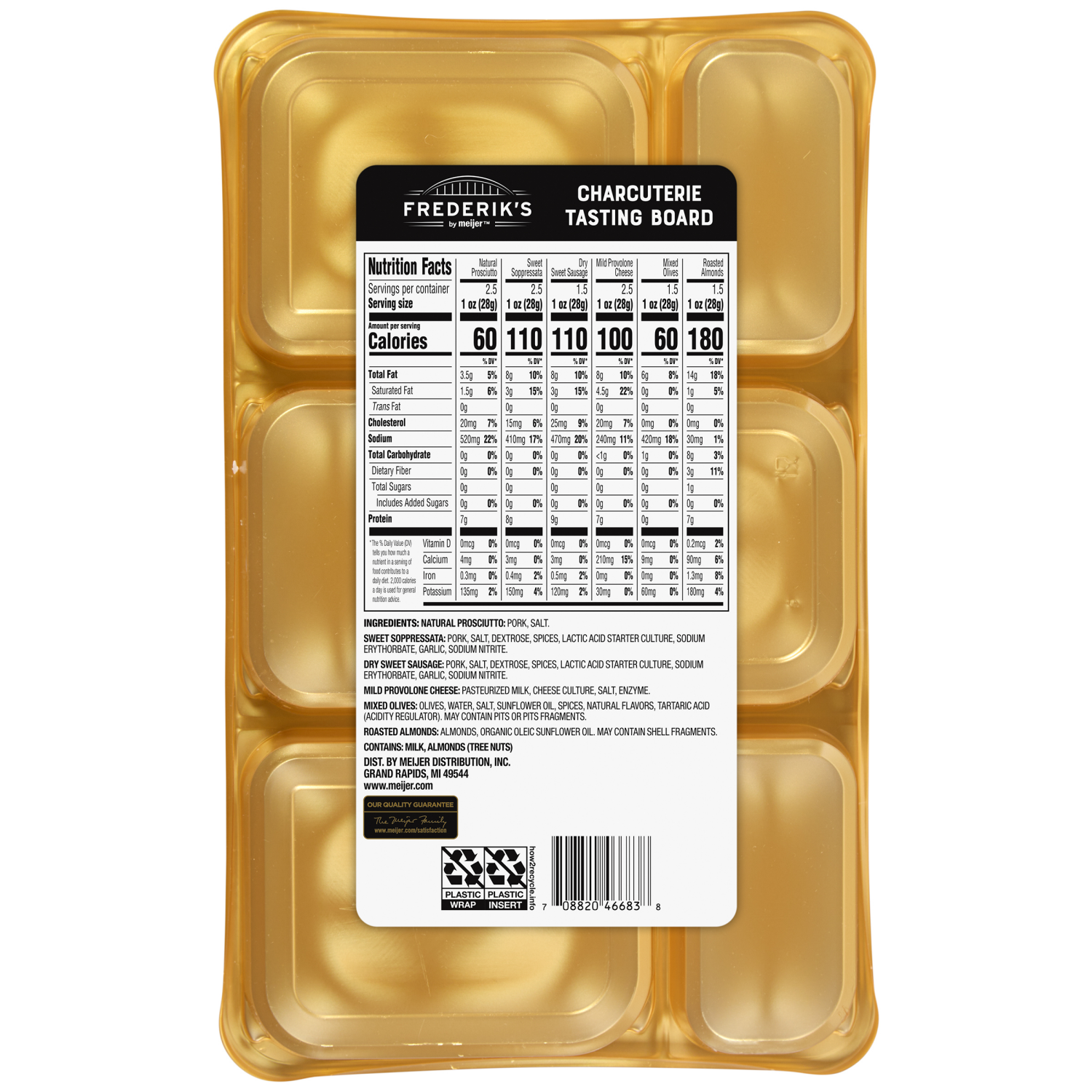 slide 2 of 2, Frederik's By Meijer Frederik's by Meijer Charcuterie Tasting Board, 12oz., 12 oz