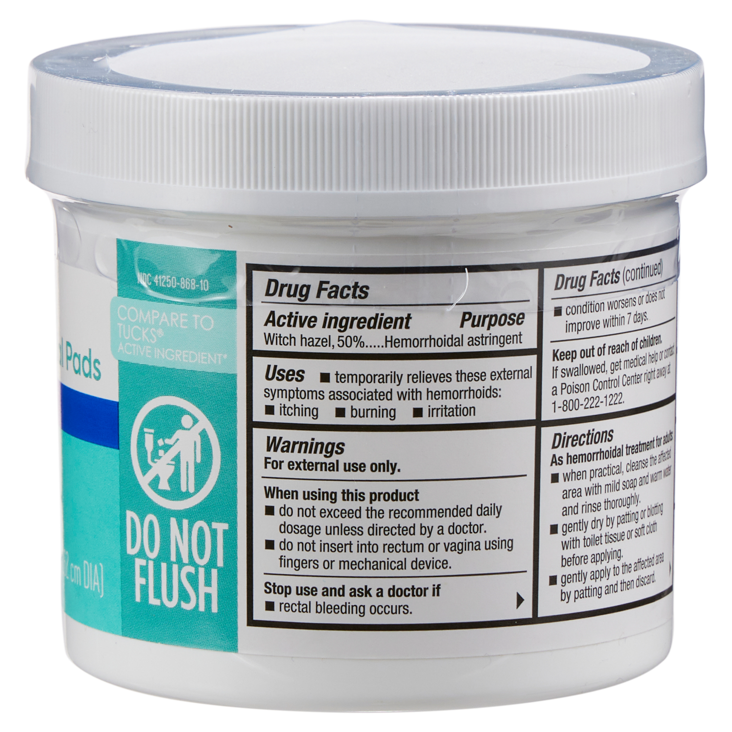 slide 3 of 5, Meijer Hemorroidal Medicated Pads, 100 ct