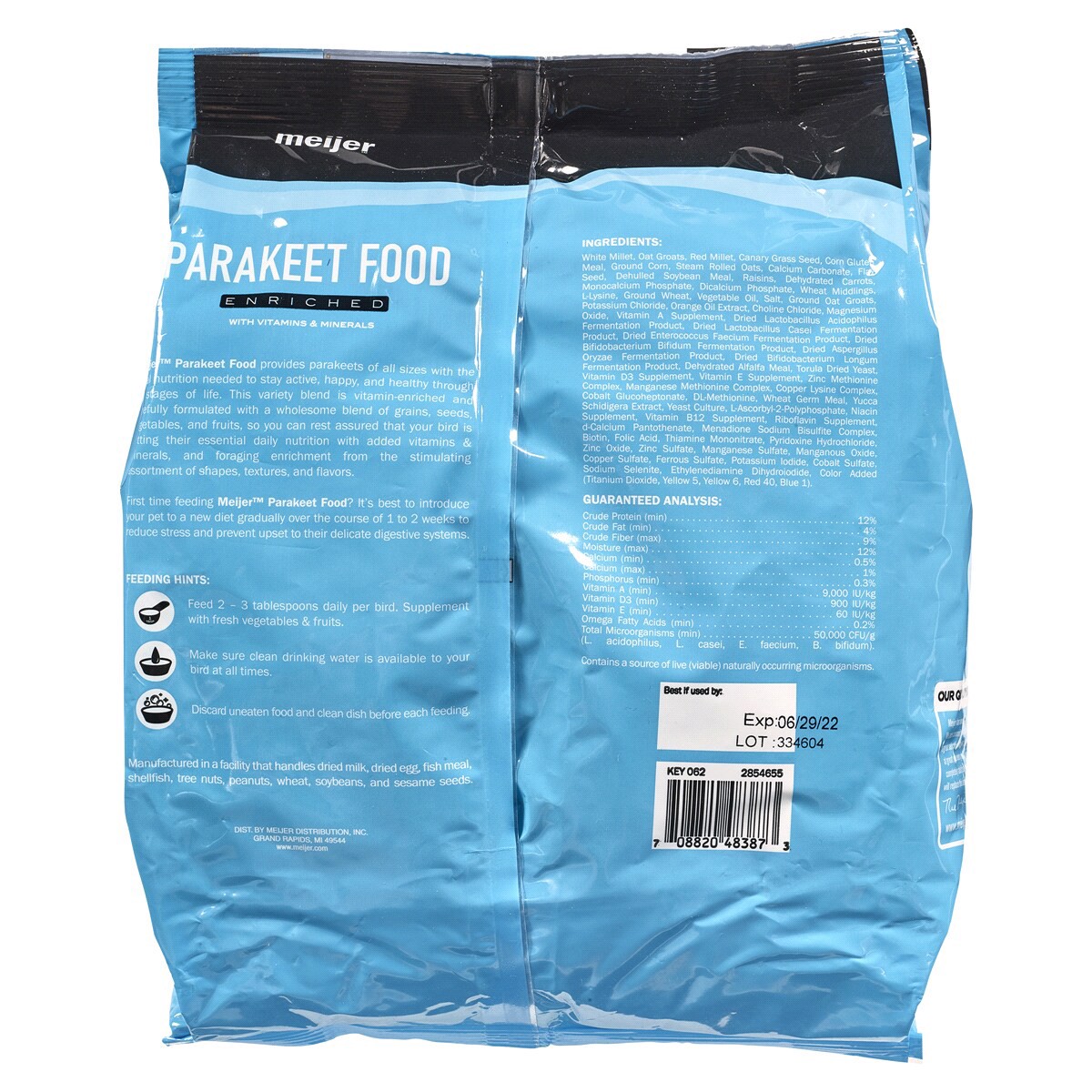 slide 2 of 2, Meijer Parakeet Food, 4 Lb, 4 lb