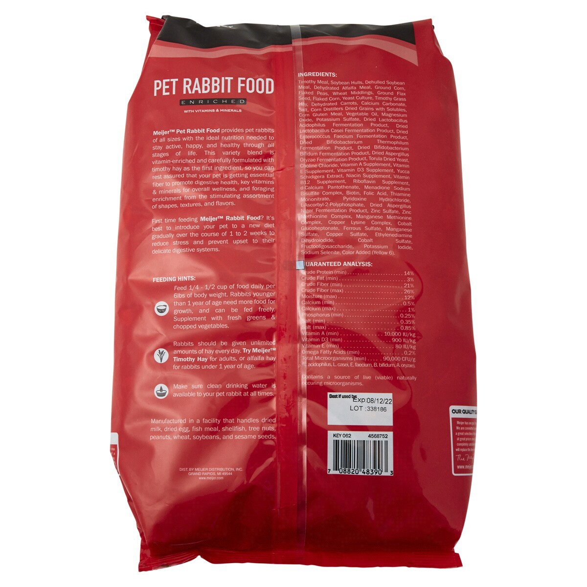 slide 2 of 2, Meijer Rabbit Food, 8 lb