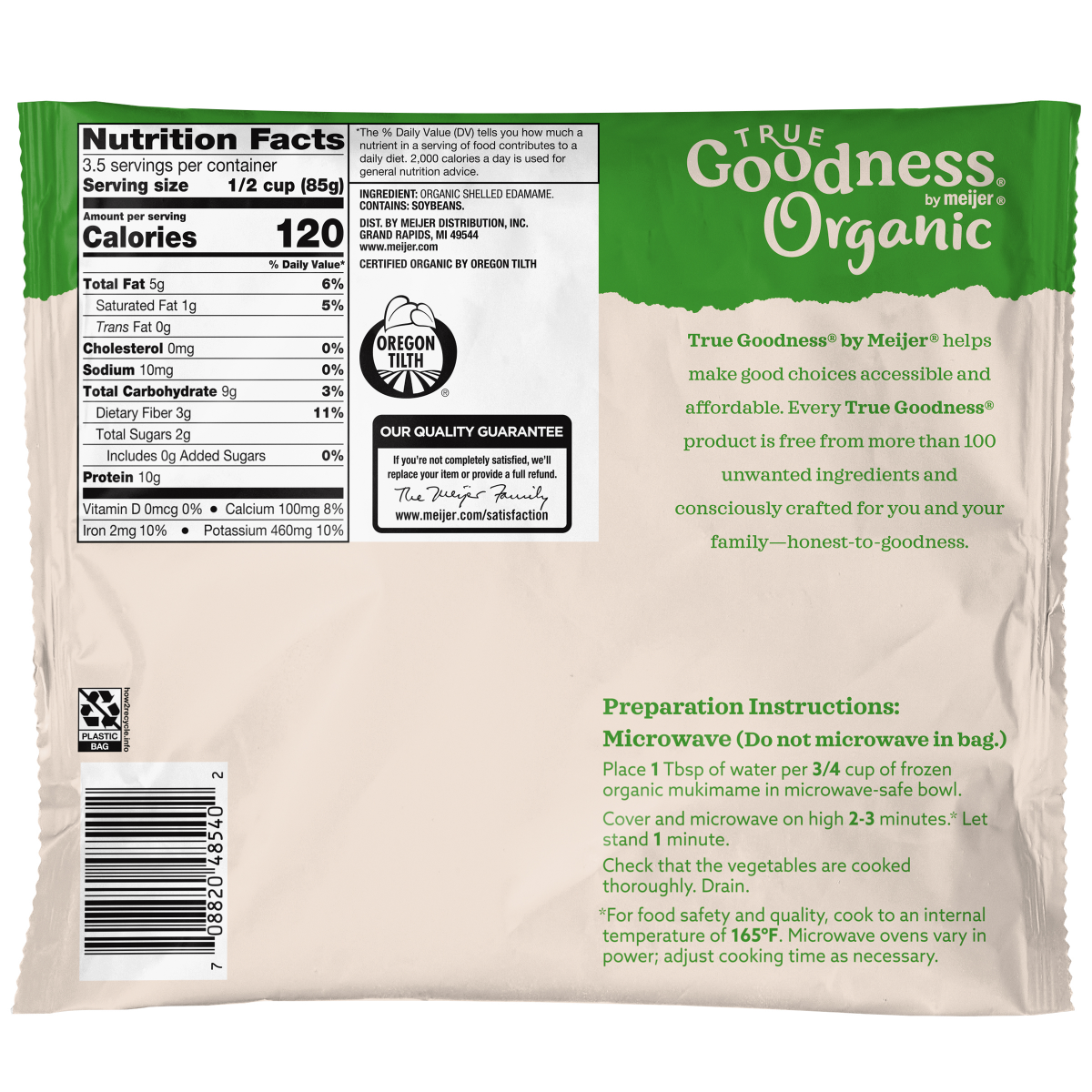 slide 2 of 2, True Goodness Organic Mukimame, 10 oz