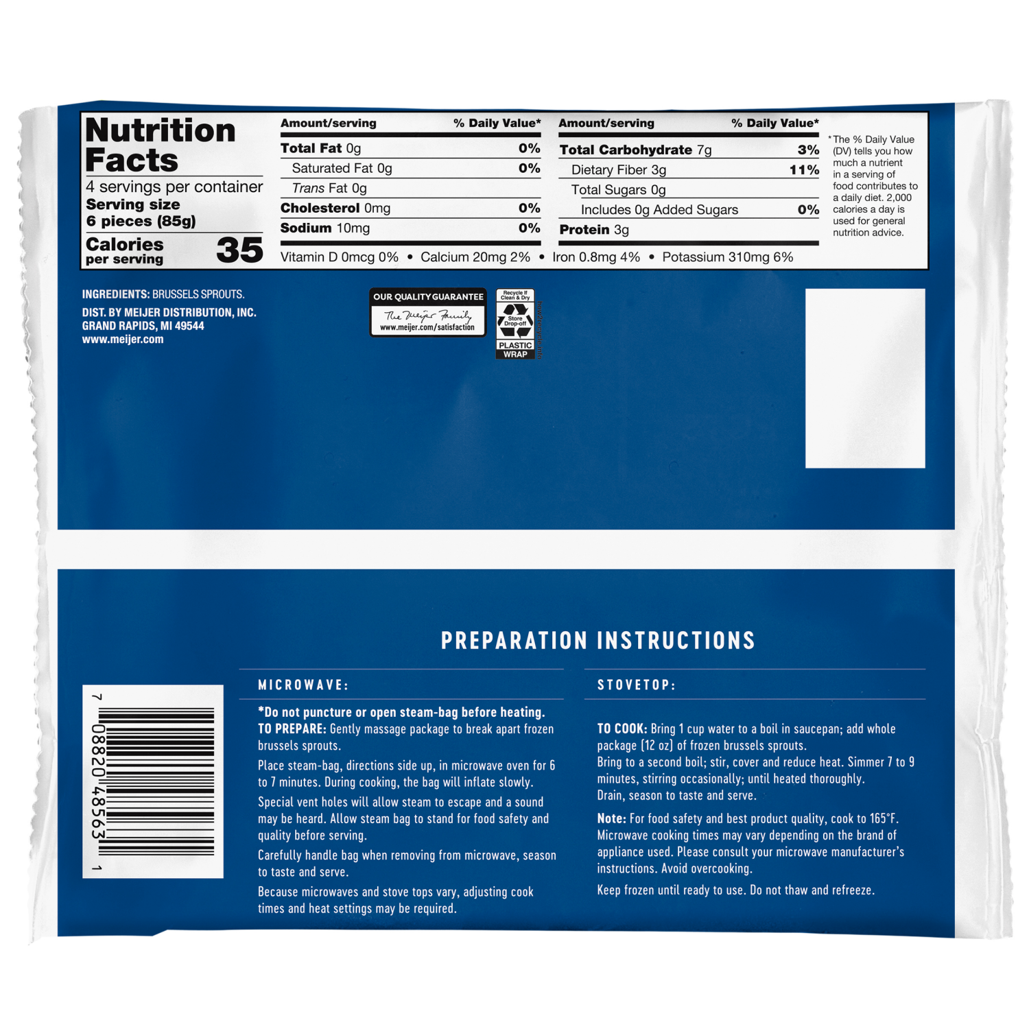 slide 2 of 2, Meijer Frozen Brussels Sprouts, 12 oz