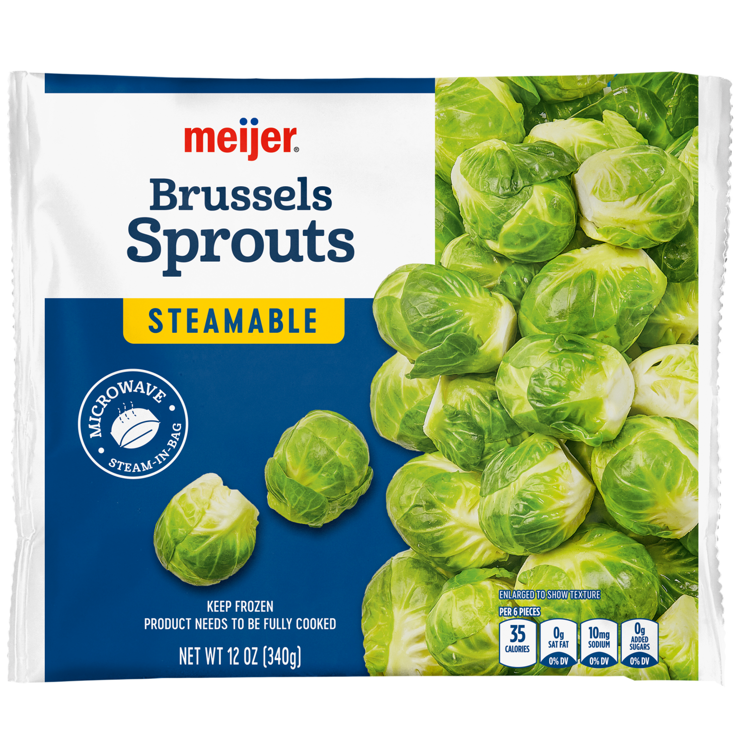 slide 1 of 2, Meijer Frozen Brussels Sprouts, 12 oz