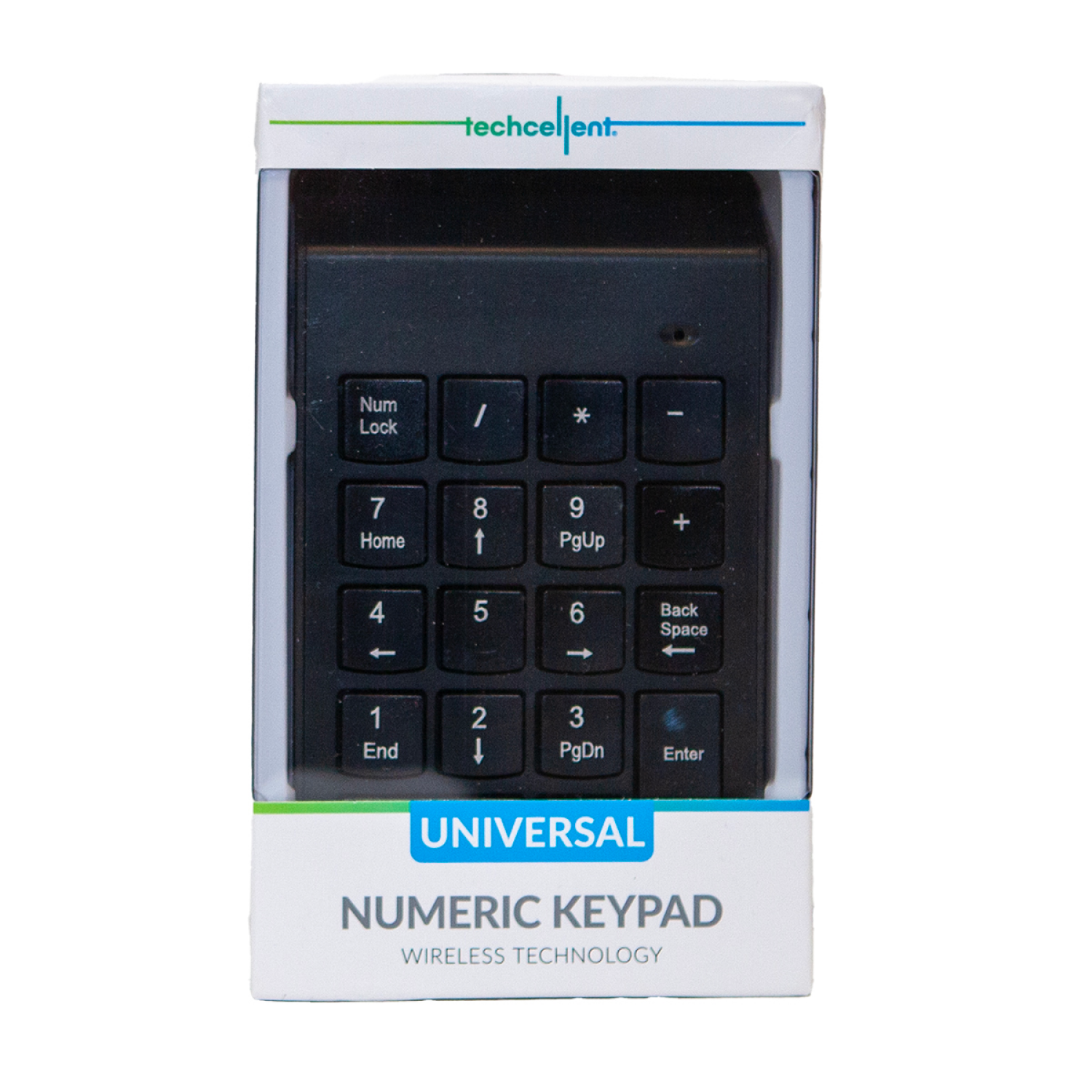 slide 1 of 5, Techcellent Keypad Wireless Blk, 1 ct