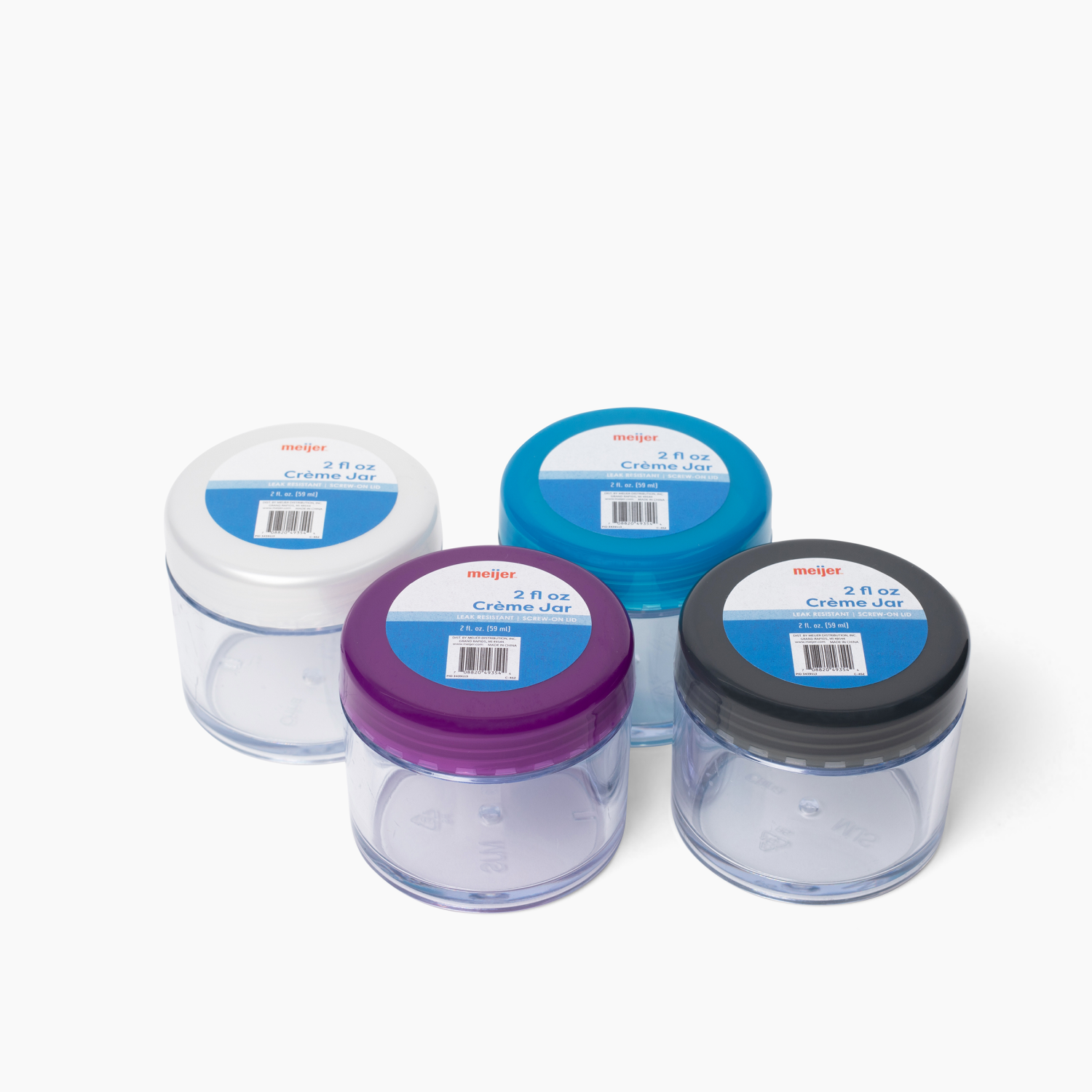 slide 1 of 2, Meijer Clear Travel Jar, 2 oz