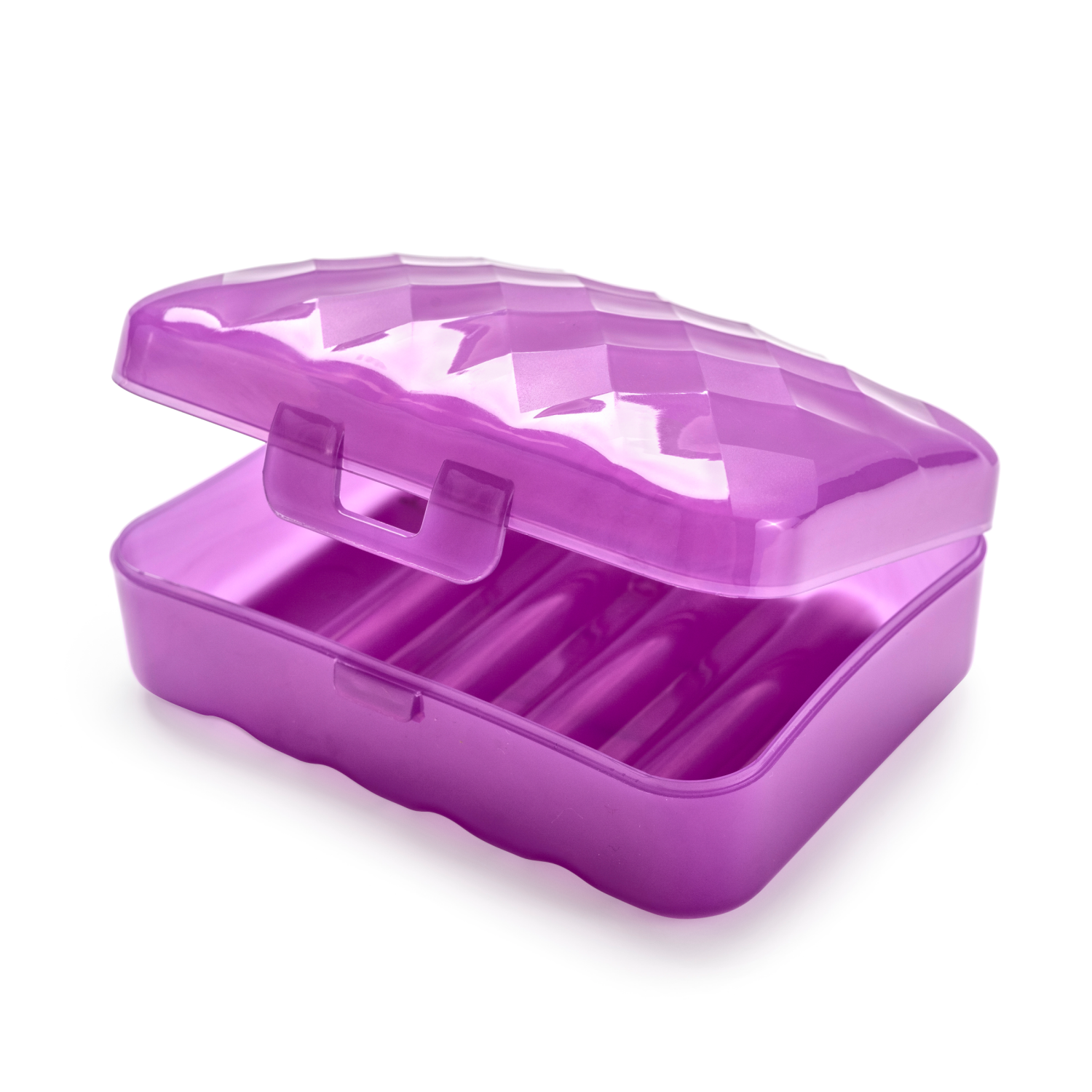 slide 2 of 3, Meijer Travel Frosted Plastic Oval Soap Box, 1 ct