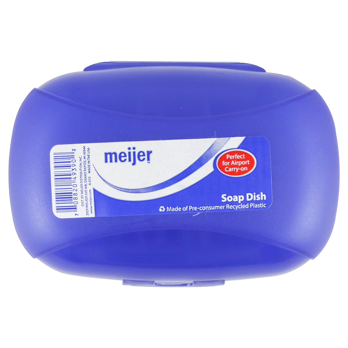 slide 2 of 2, Meijer Trial & Travel Frosted Plastic Oval Soap Box, 1 ct