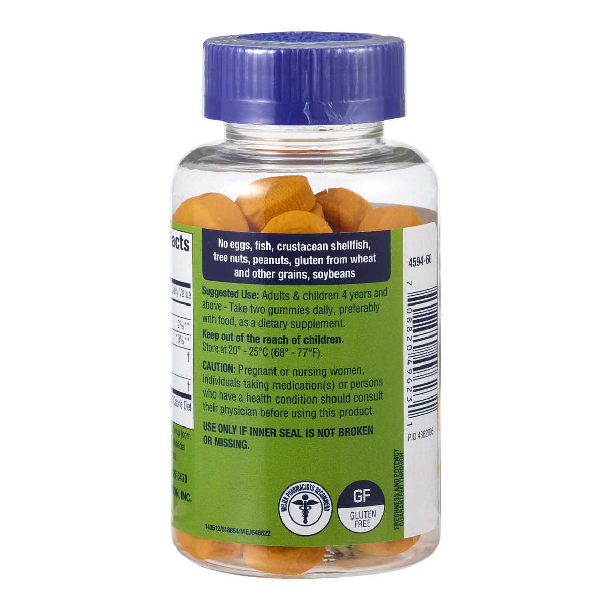 slide 3 of 9, MEIJER WELLNESS Meijer Turmeric Ginger Gummy, 60 ct