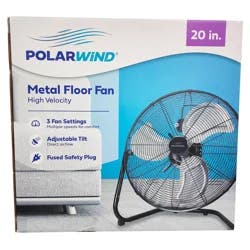 Polar Wind High Velocity Metal Floor Fan, 20 Inch