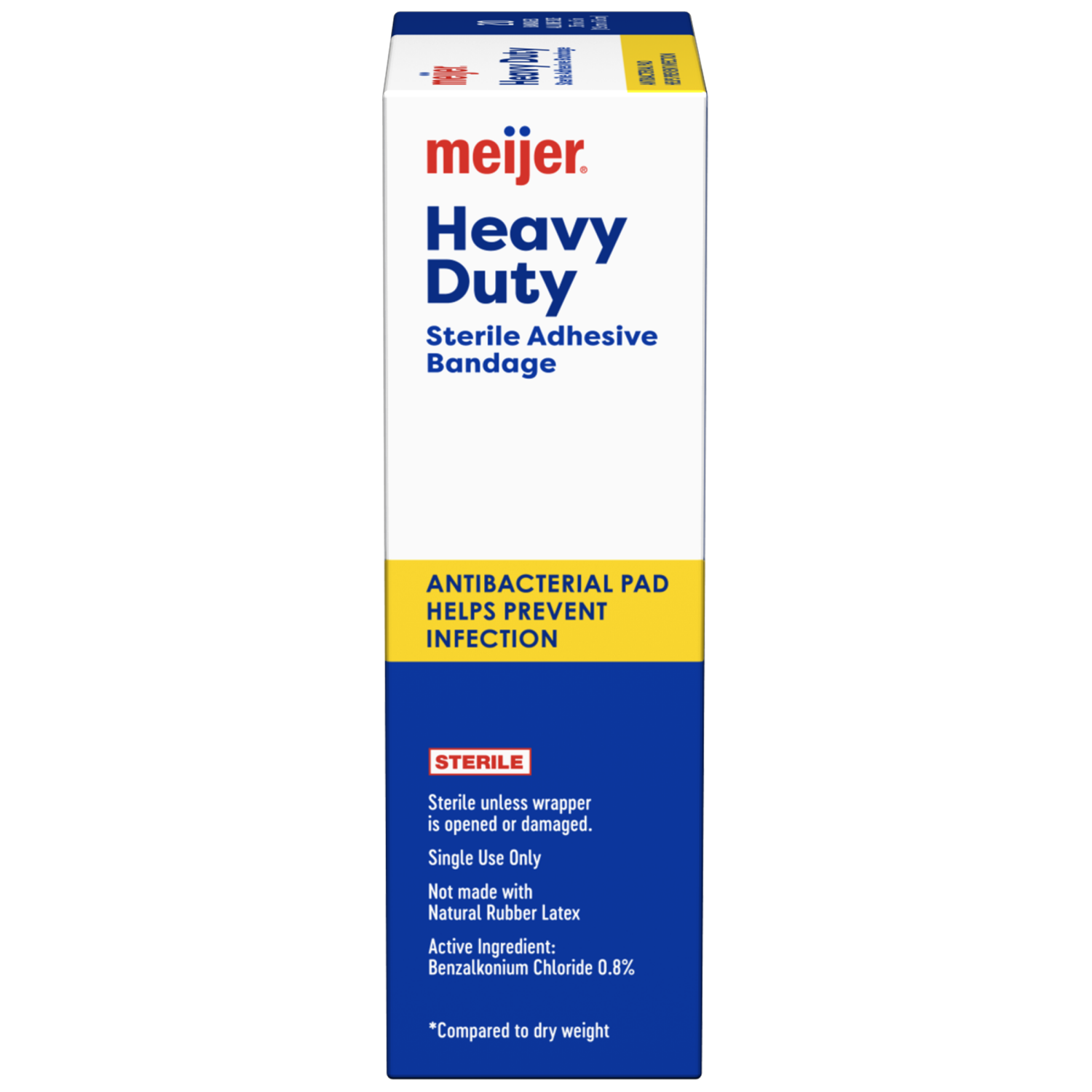 slide 2 of 4, Meijer Heavy Duty Adhesive Bandages, Antibacterial, 20 ct